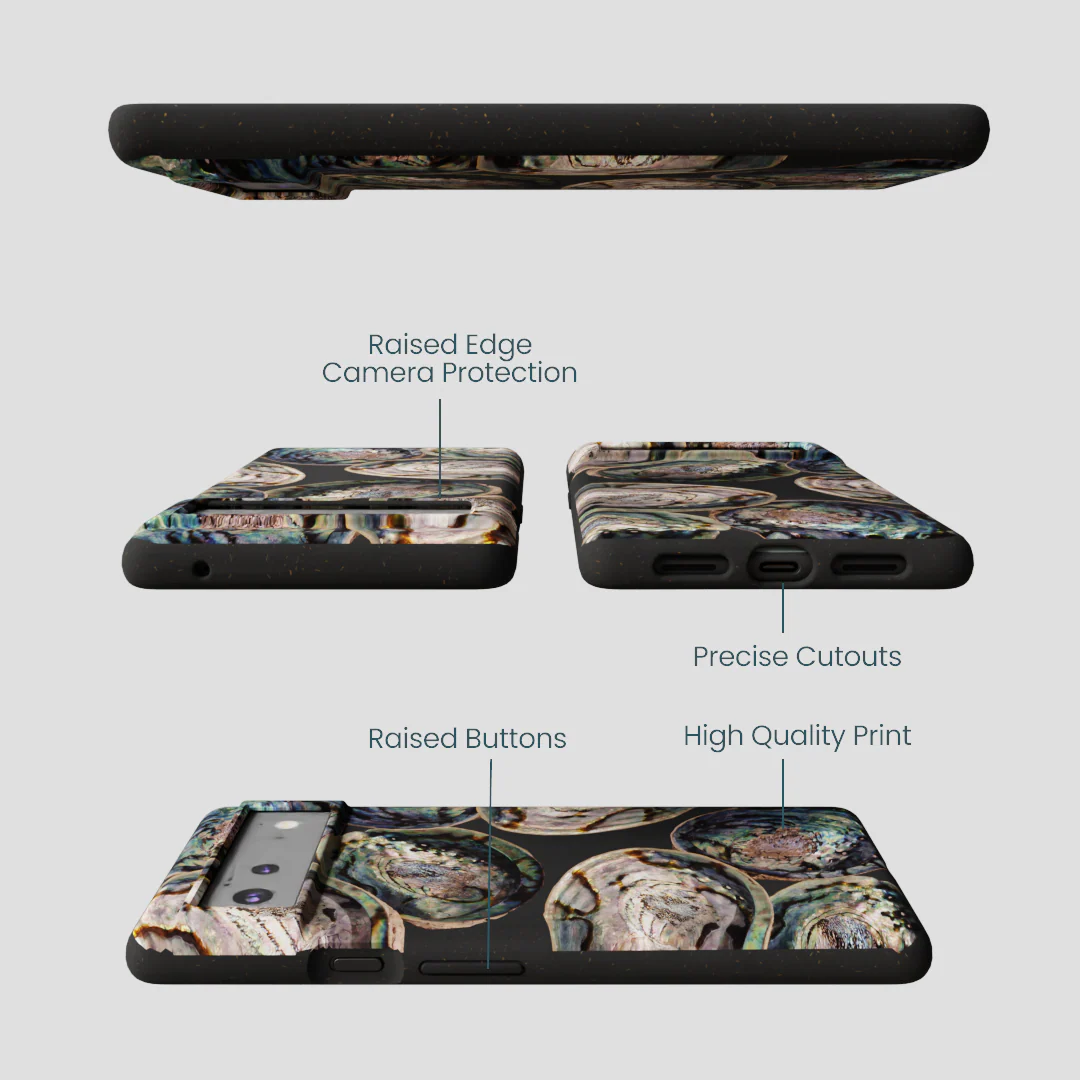Black Abalone Shells Google Pixel 6 Case - Image 3