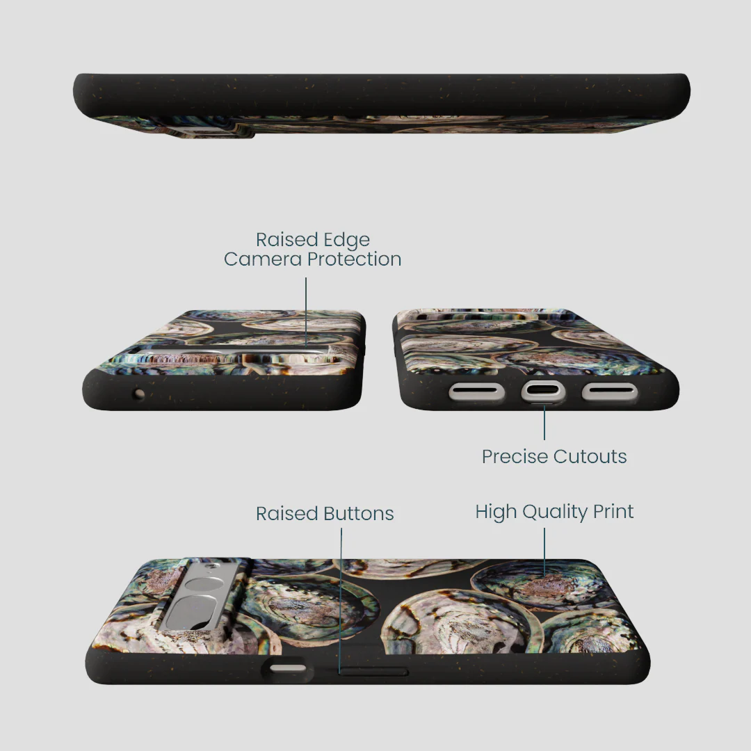 Black Abalone Shells Google Pixel 7 Pro Case - Image 3