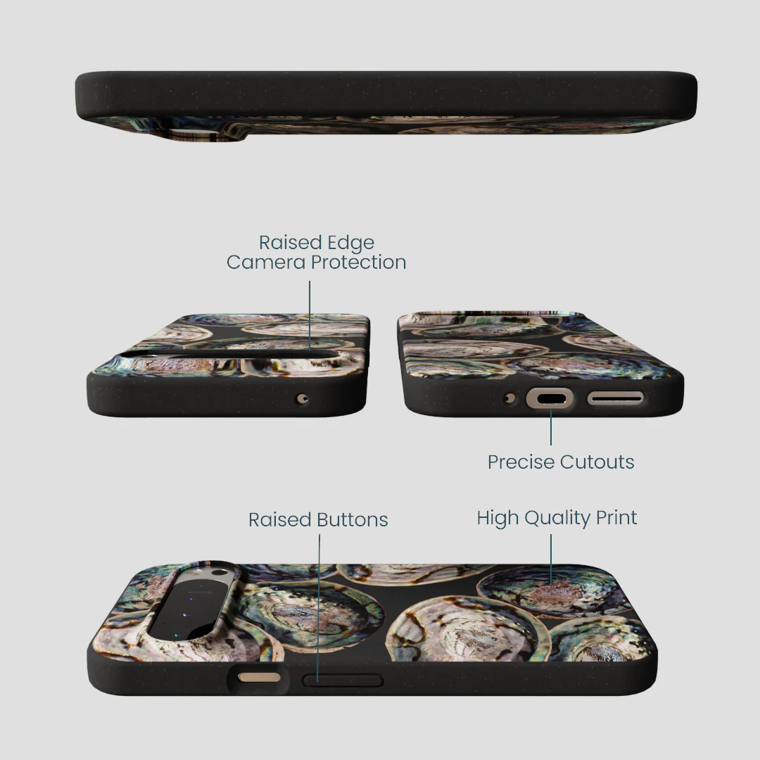 Black Abalone Shells Google Pixel 9 Pro XL Case - Image 3