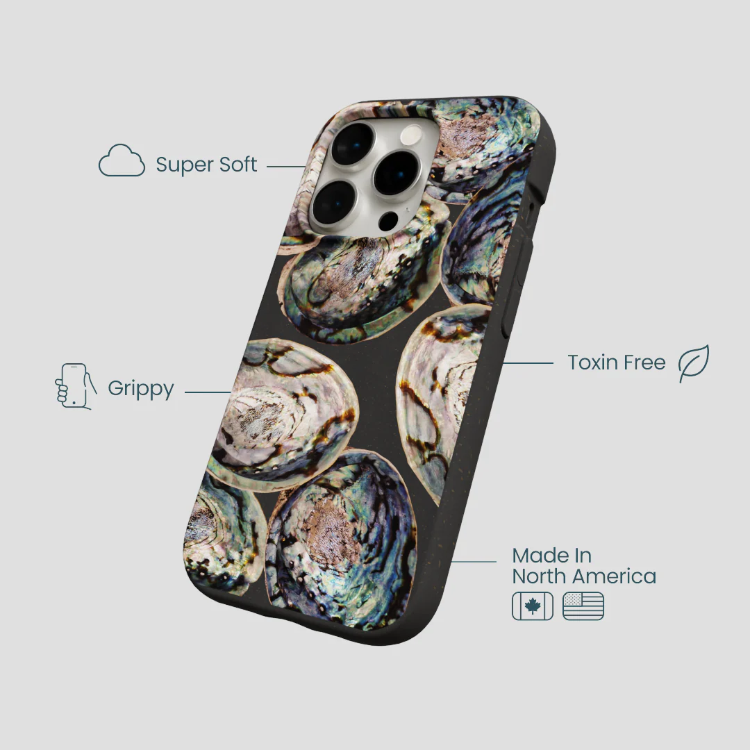 Black Abalone Shells iPhone 14 Pro Case - Image 4