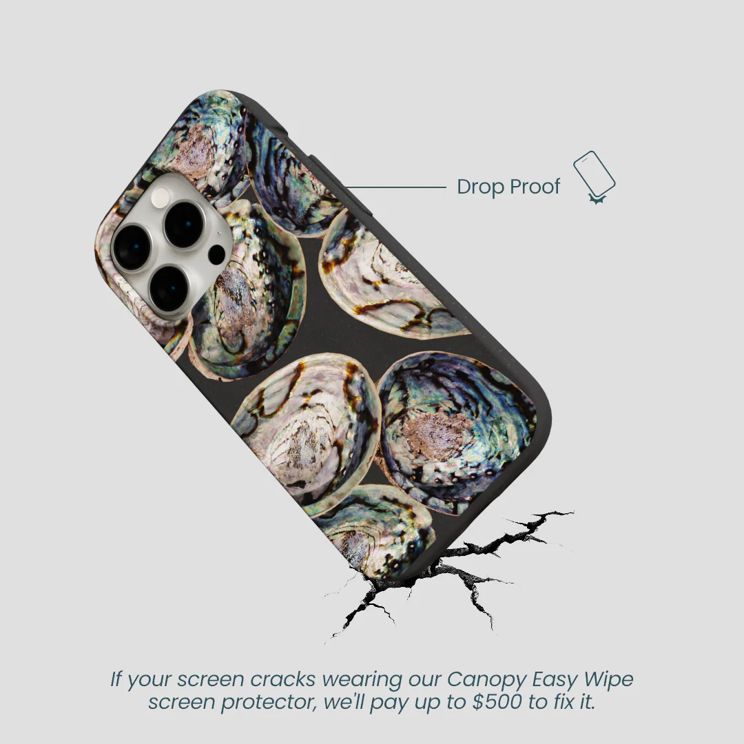 Black Abalone Shells iPhone 14 Pro Case - Image 5