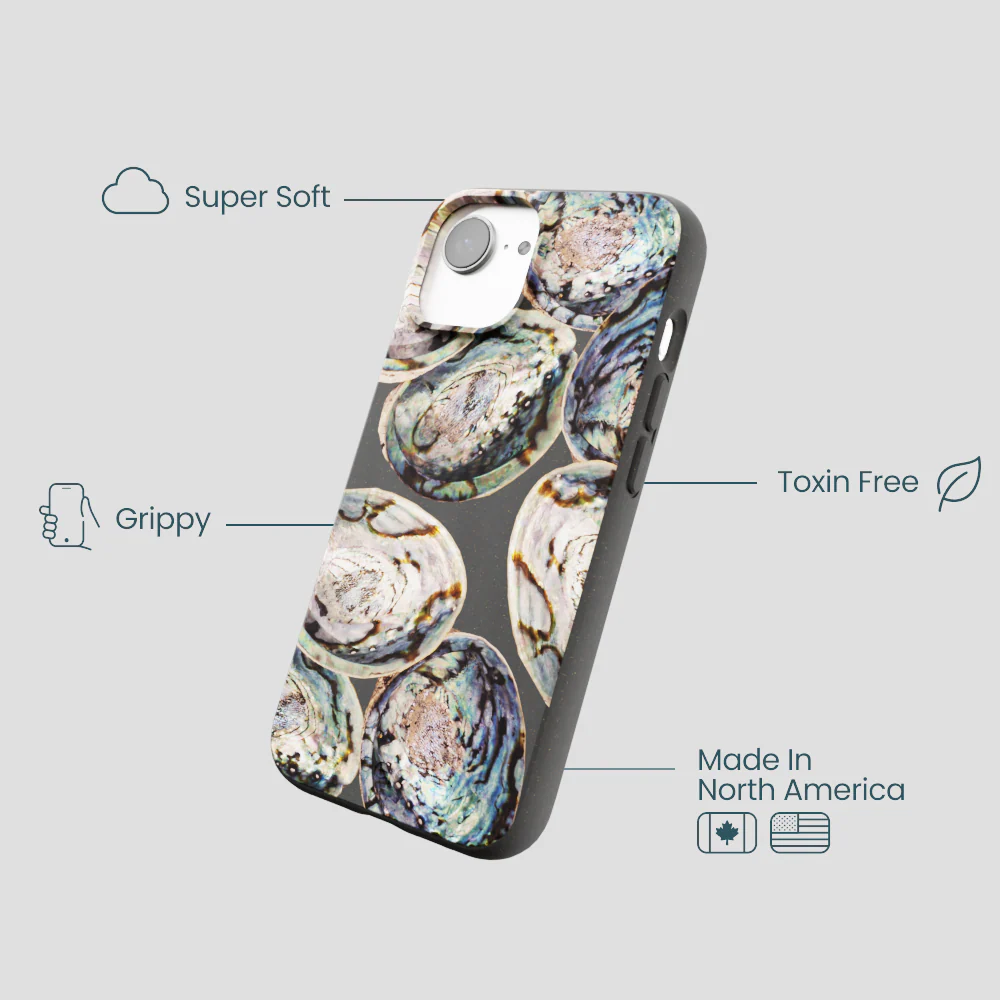 Black Abalone Shells iPhone 16e/17e Case - Image 4