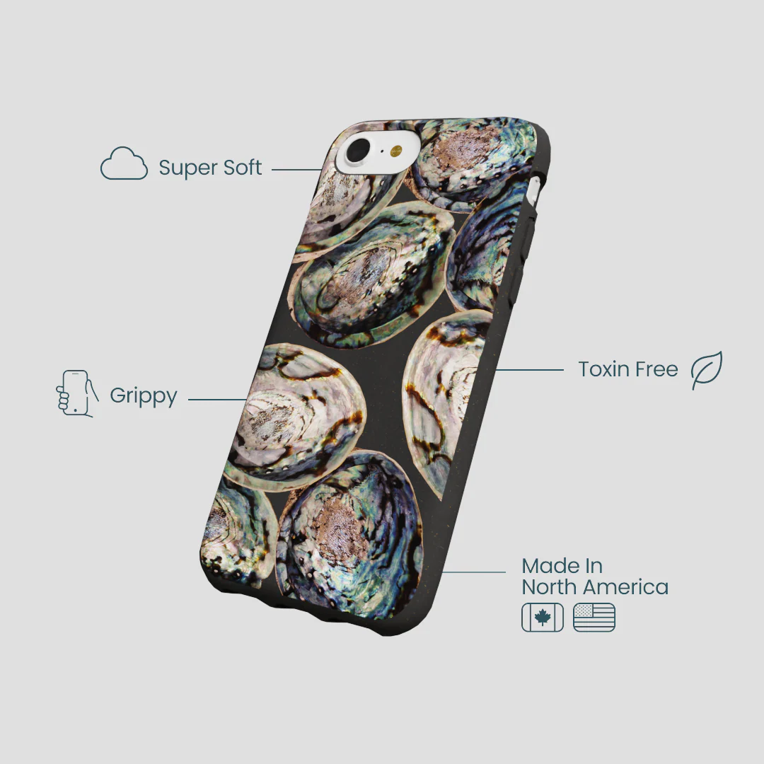 Black Abalone Shells iPhone 6/6s/7/8/SE Case - Image 4