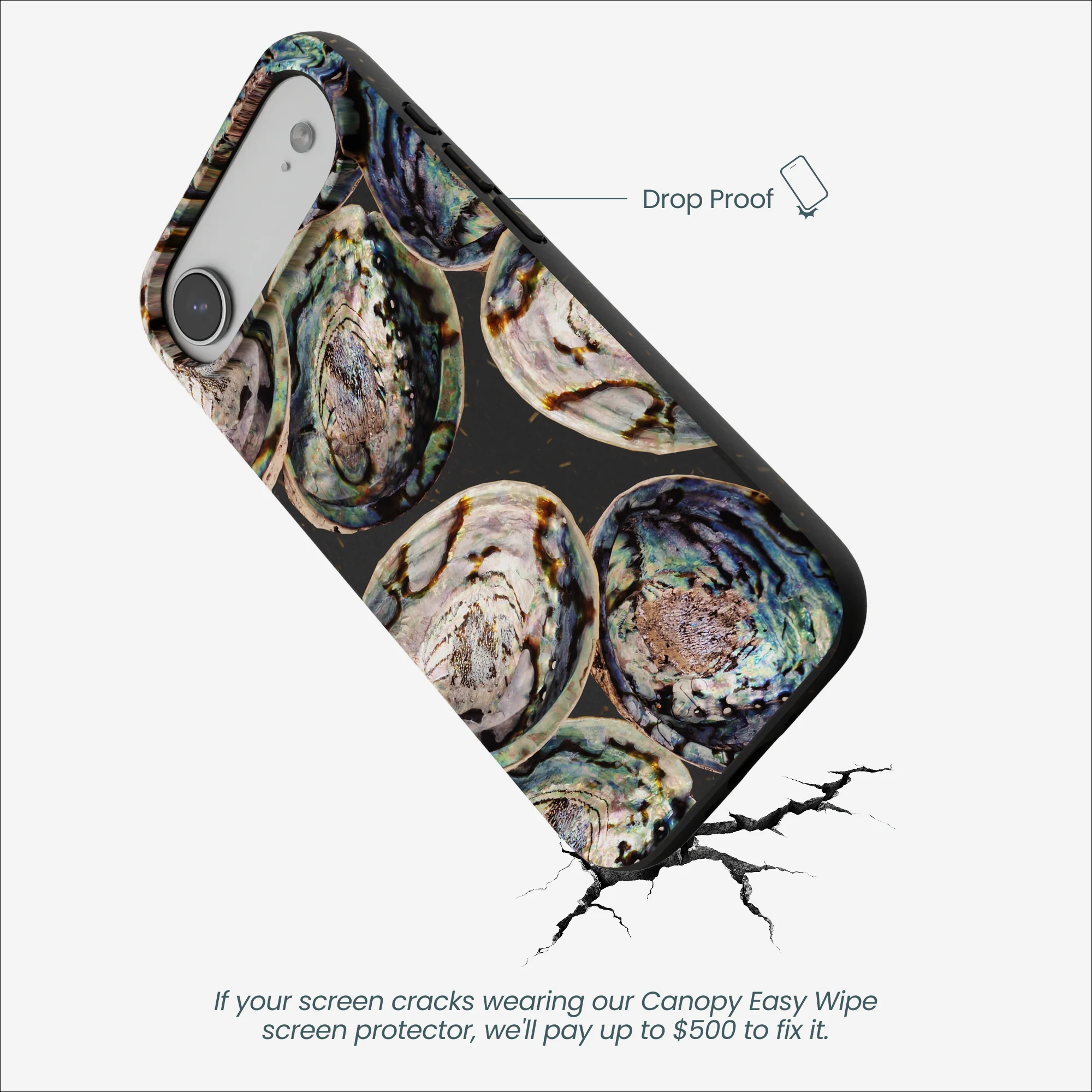 Black Abalone Shells iPhone Air Case - Image 5