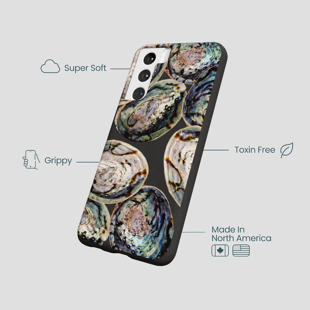 Black Abalone Shells Samsung Galaxy S21 Case - Image 4