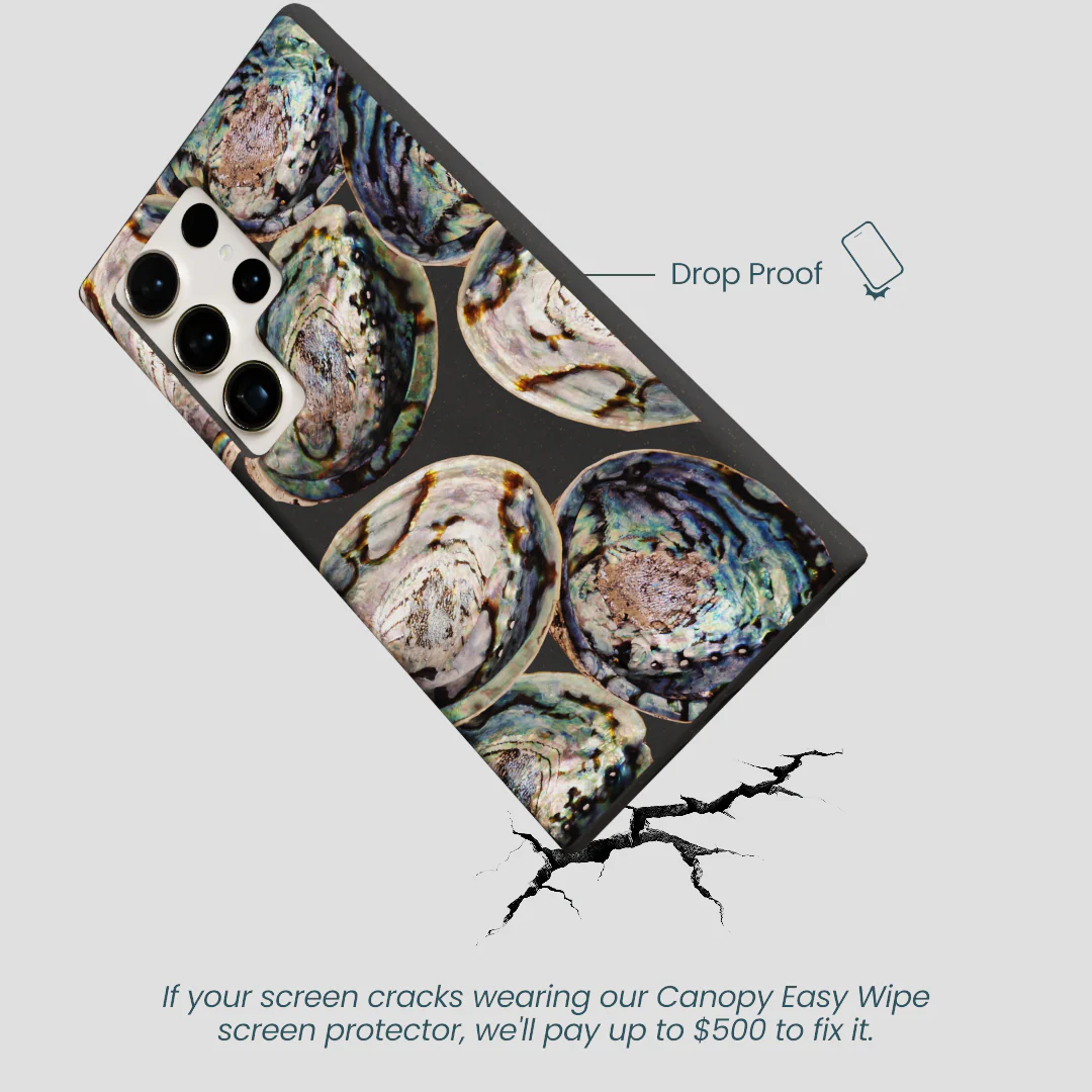 Black Abalone Shells Samsung Galaxy S24 Ultra Case - Image 5