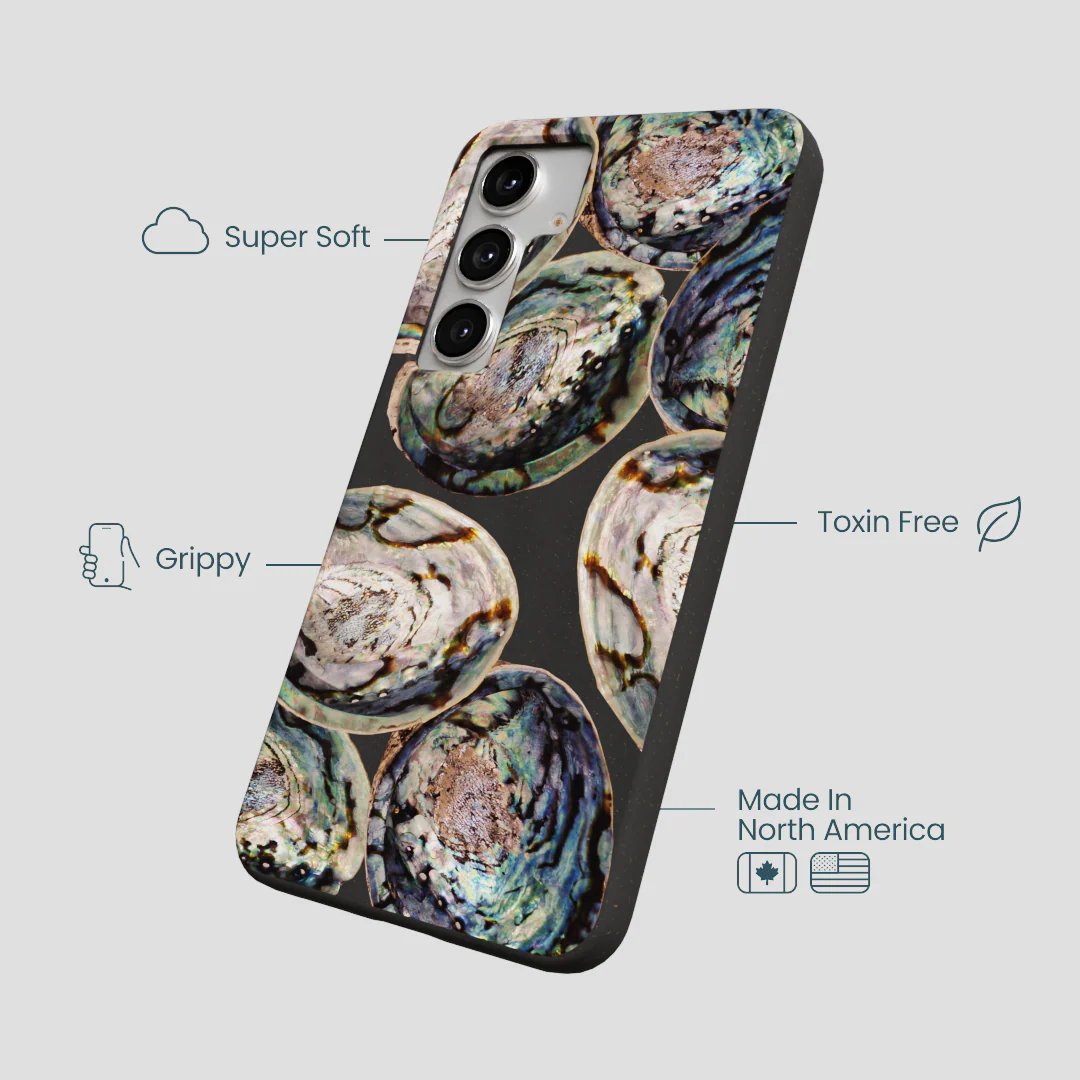Black Abalone Shells Samsung Galaxy S25+(Plus) Case - Image 4