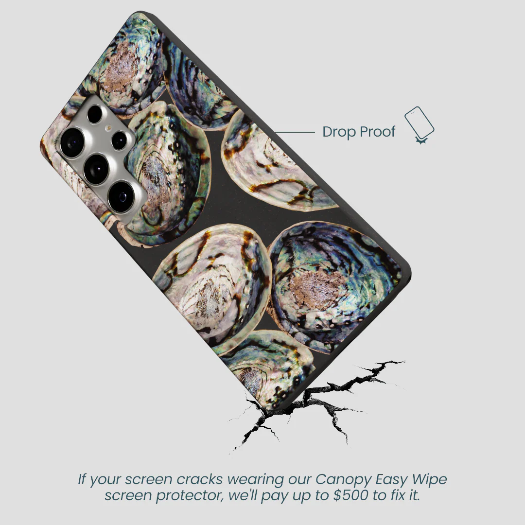 Black Abalone Shells Samsung Galaxy S25 Ultra Case - Image 5