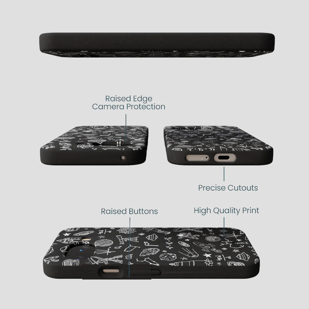 Black Astronomy Google Pixel 9a Case - Image 2