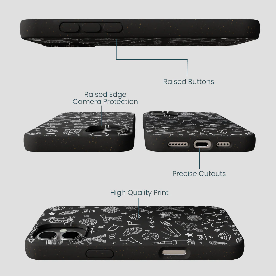 Black Astronomy iPhone 16 Plus Case - Image 3