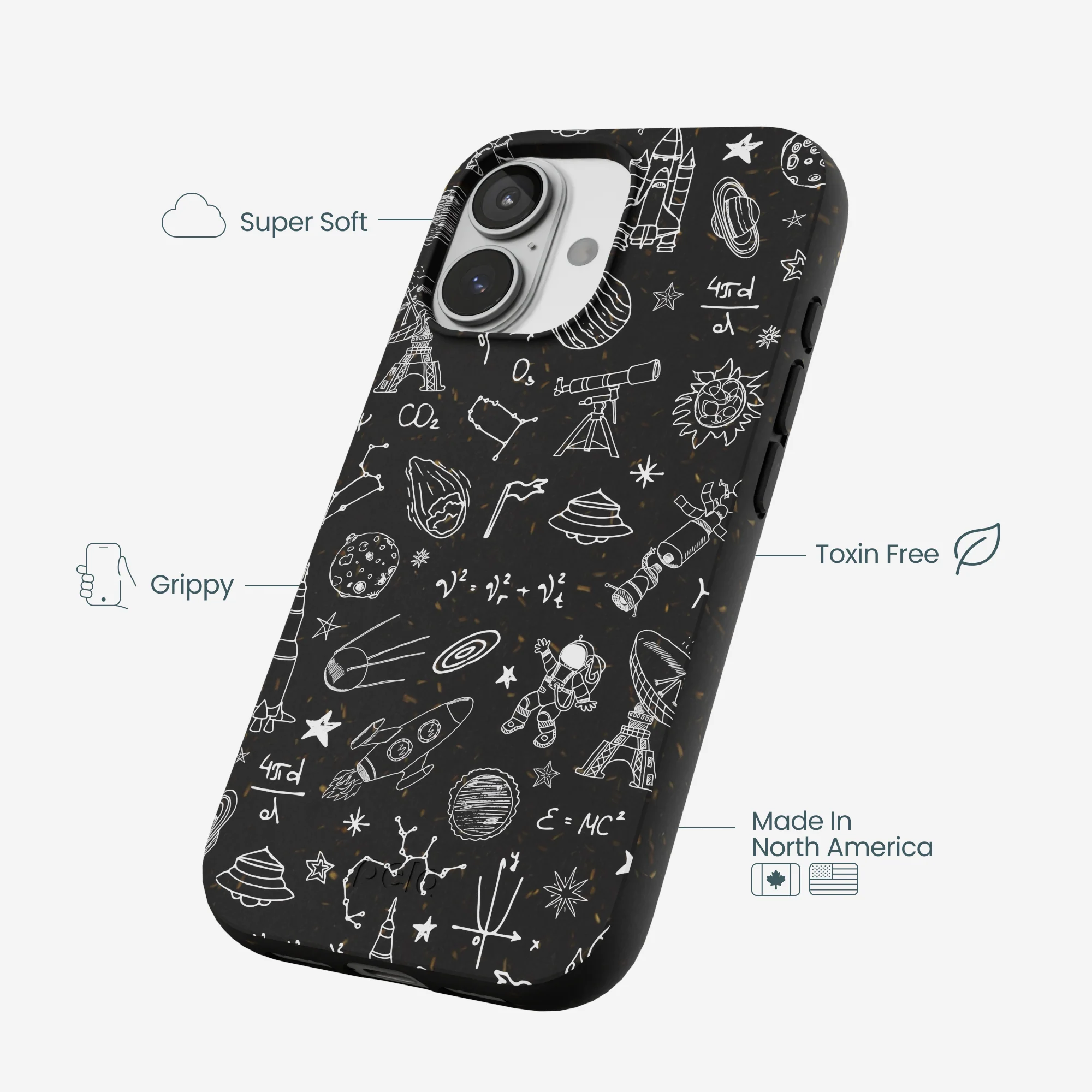 Black Astronomy iPhone 17 Case - Image 4