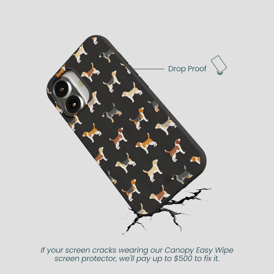 Black Beagle Buds iPhone 16 Case - Image 5