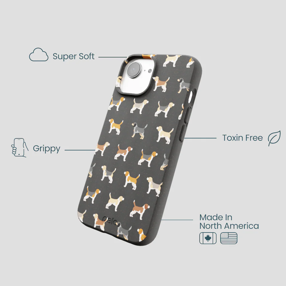 Black Beagle Buds iPhone 16e/17e Case - Image 4