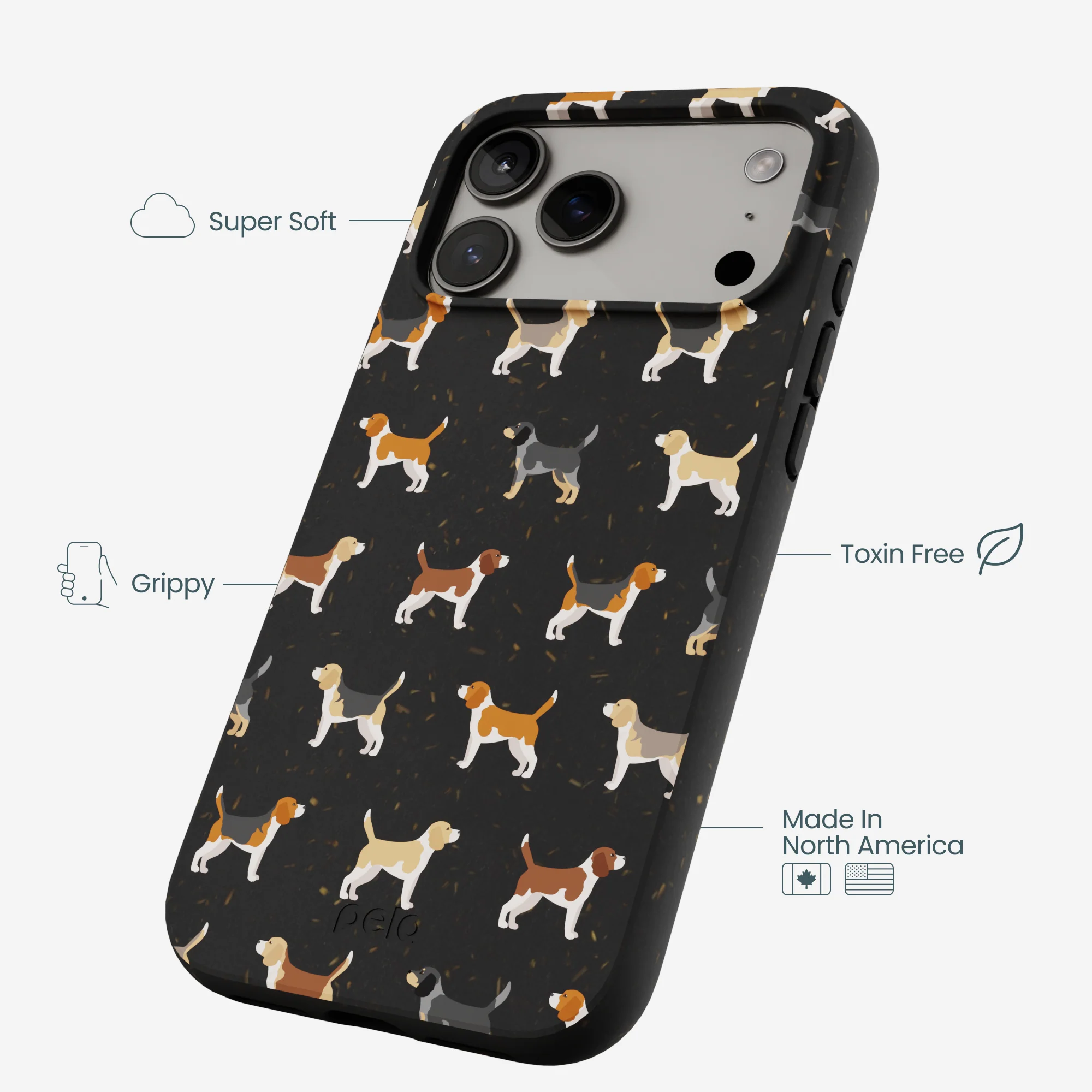 Black Beagle Buds iPhone 17 Pro Max Case - Image 4