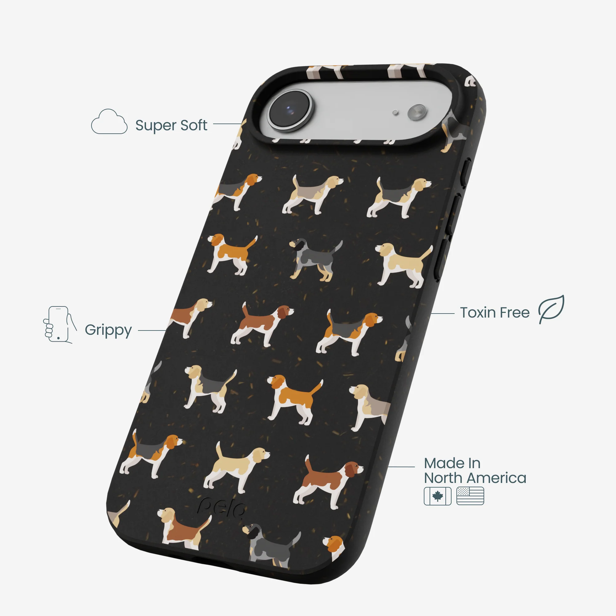 Black Beagle Buds iPhone Air Case - Image 4