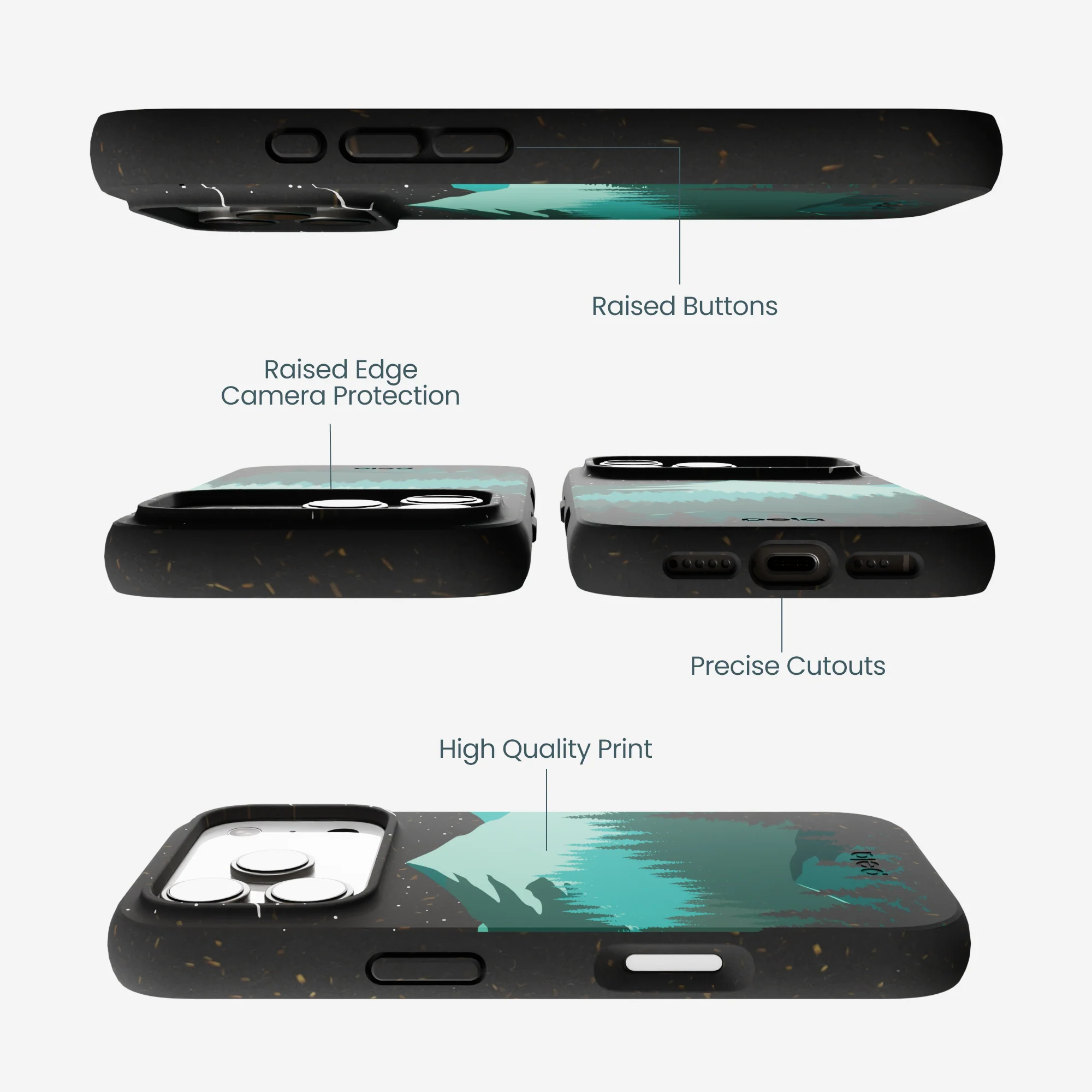 Black Boreal iPhone 17 Pro Case - Image 3