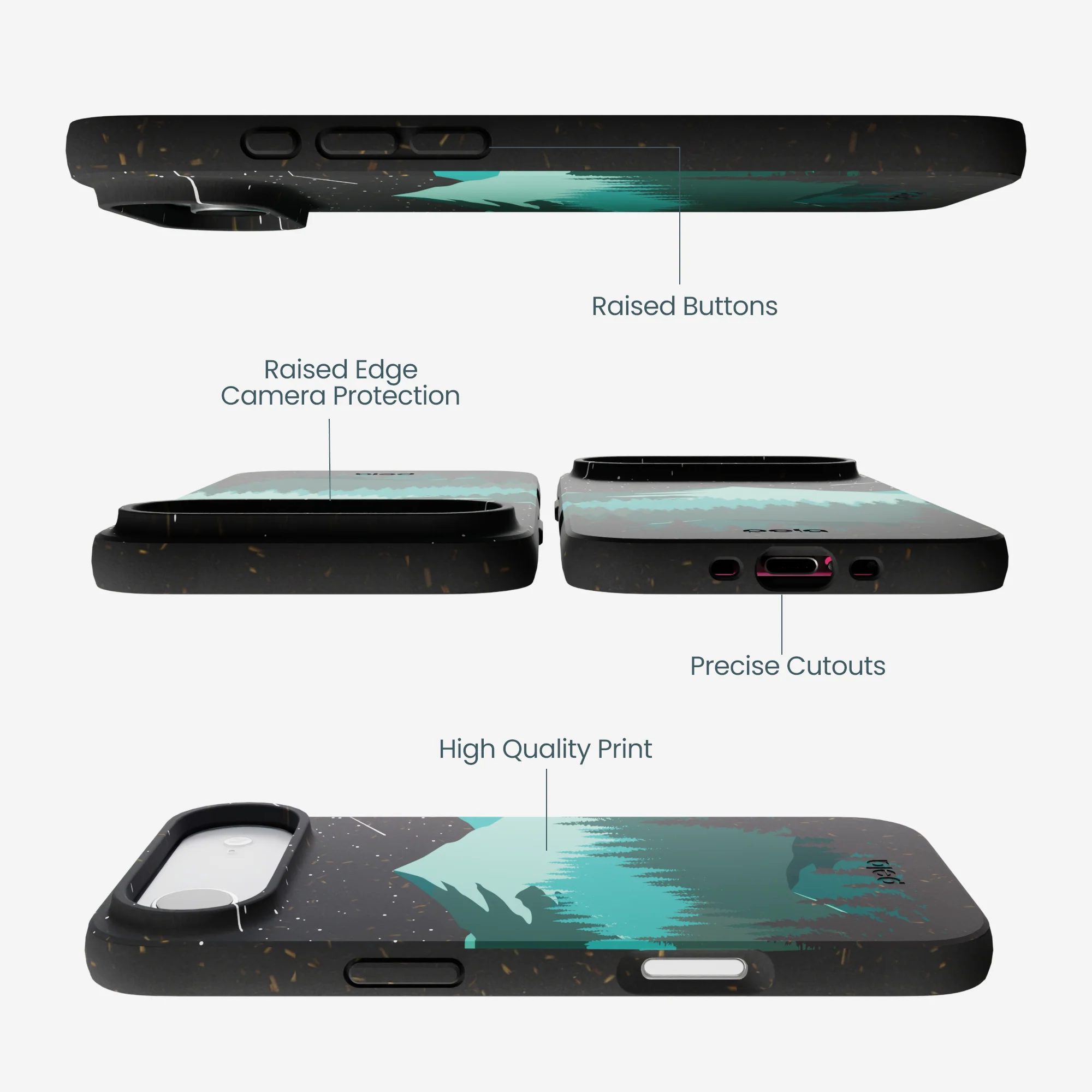 Black Boreal iPhone Air Case - Image 3