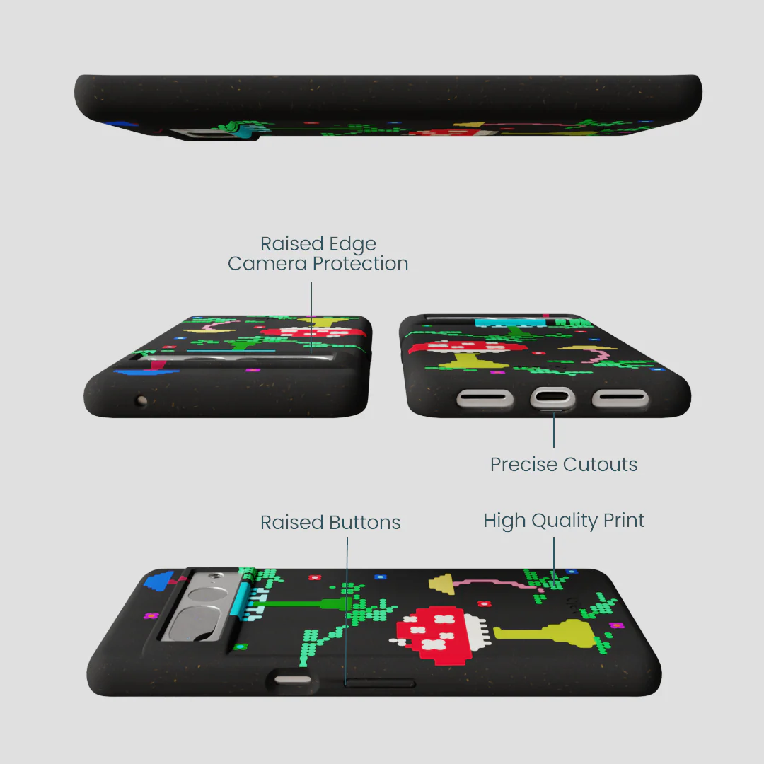 Black Byte Bloom Google Pixel 7 Pro Case - Image 3