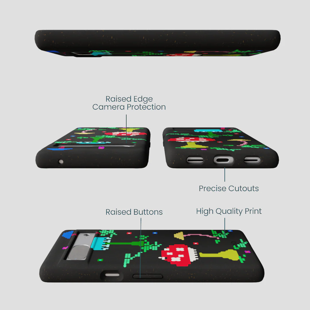 Black Byte Bloom Google Pixel 7a Case - Image 3