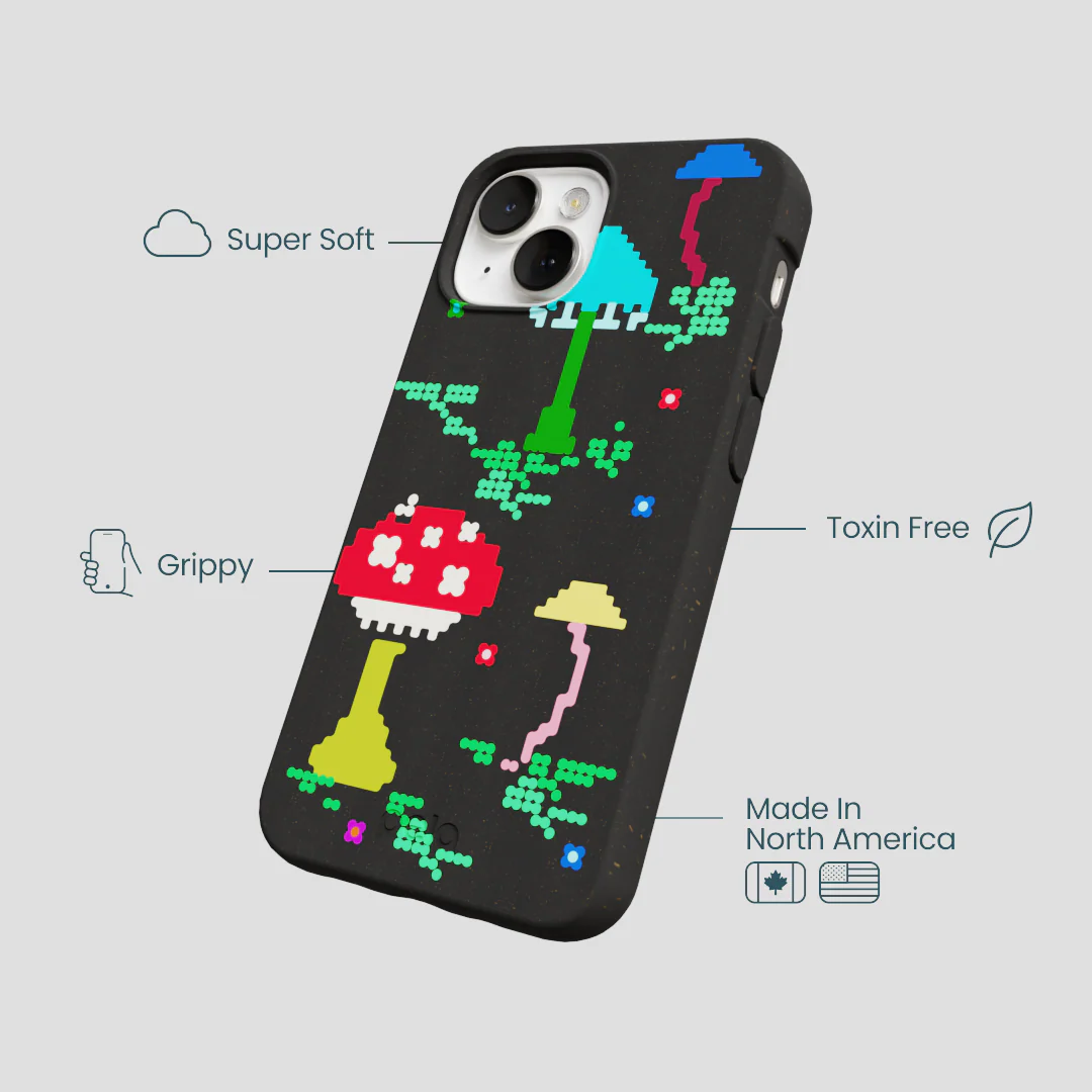 Black Byte Bloom iPhone 13 Case - Image 4