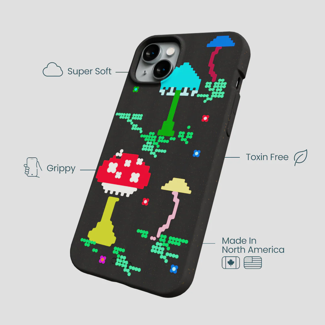 Black Byte Bloom iPhone 15 Plus Case - Image 4