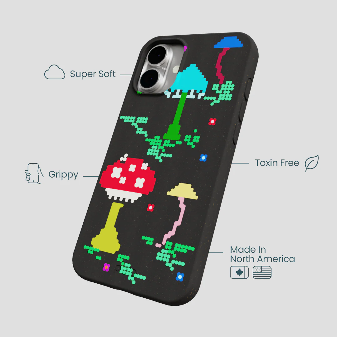 Black Byte Bloom iPhone 16 Plus Case - Image 4