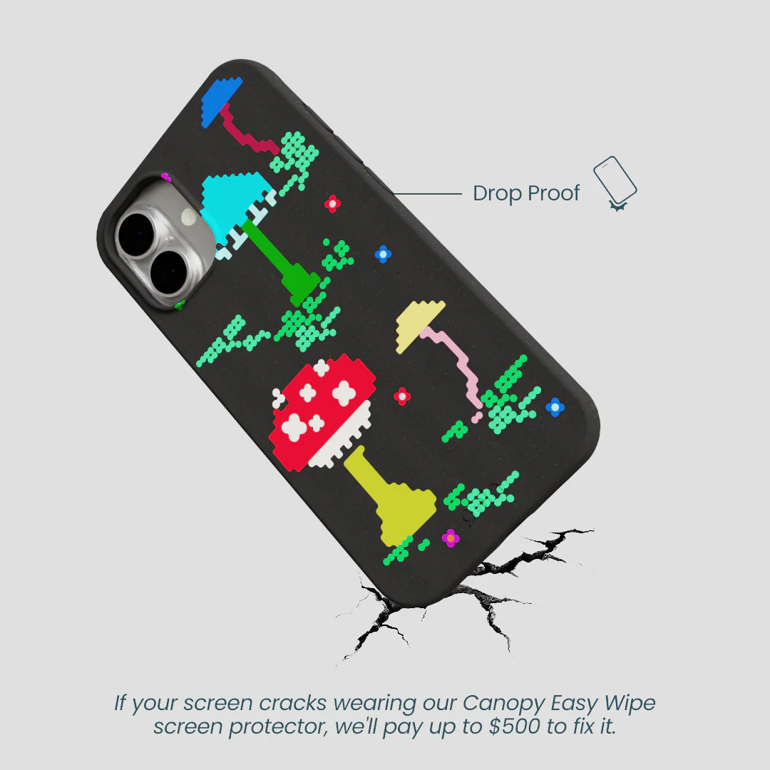 Black Byte Bloom iPhone 16 Plus Case - Image 5