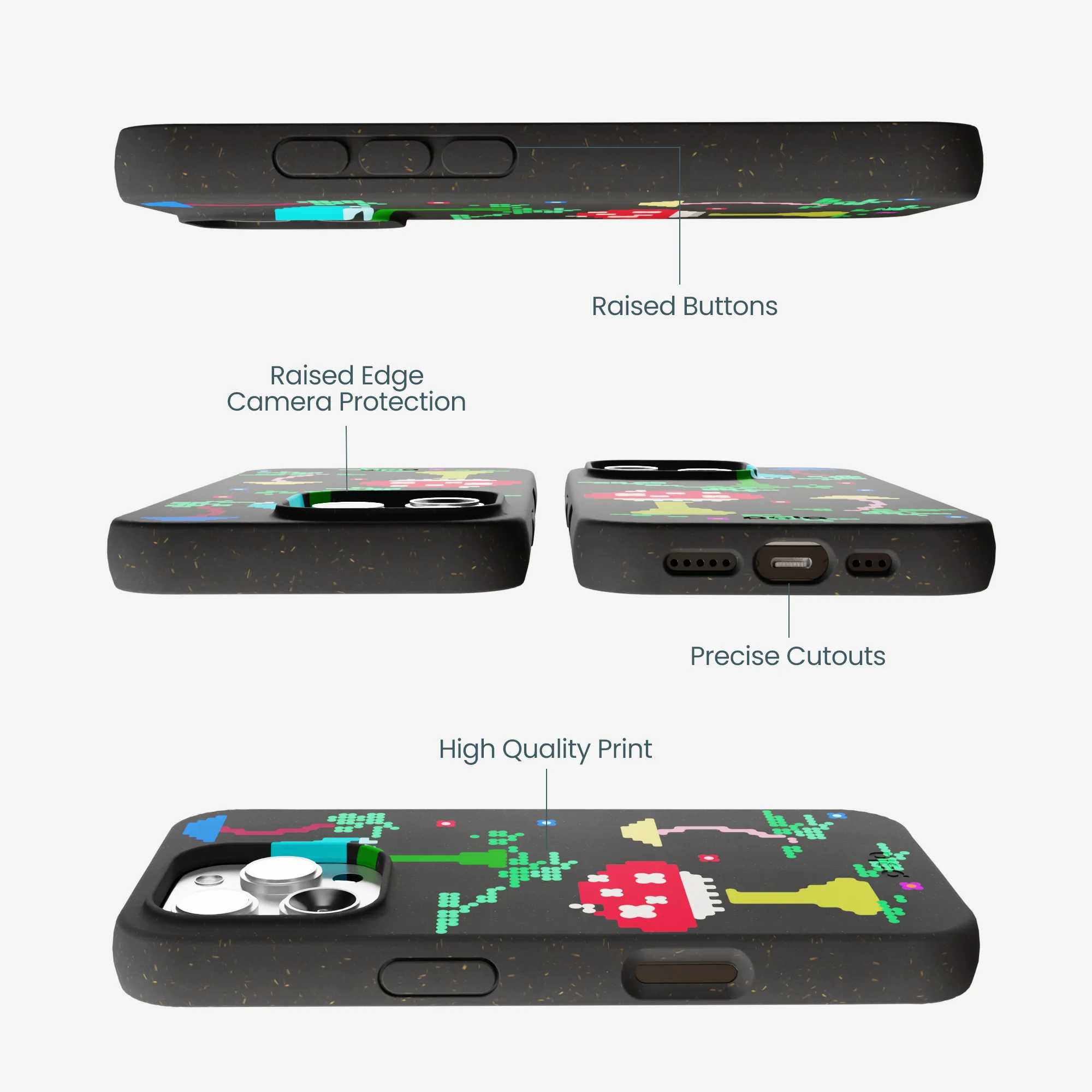 Black Byte Bloom iPhone 16 Pro Max Case - Image 3