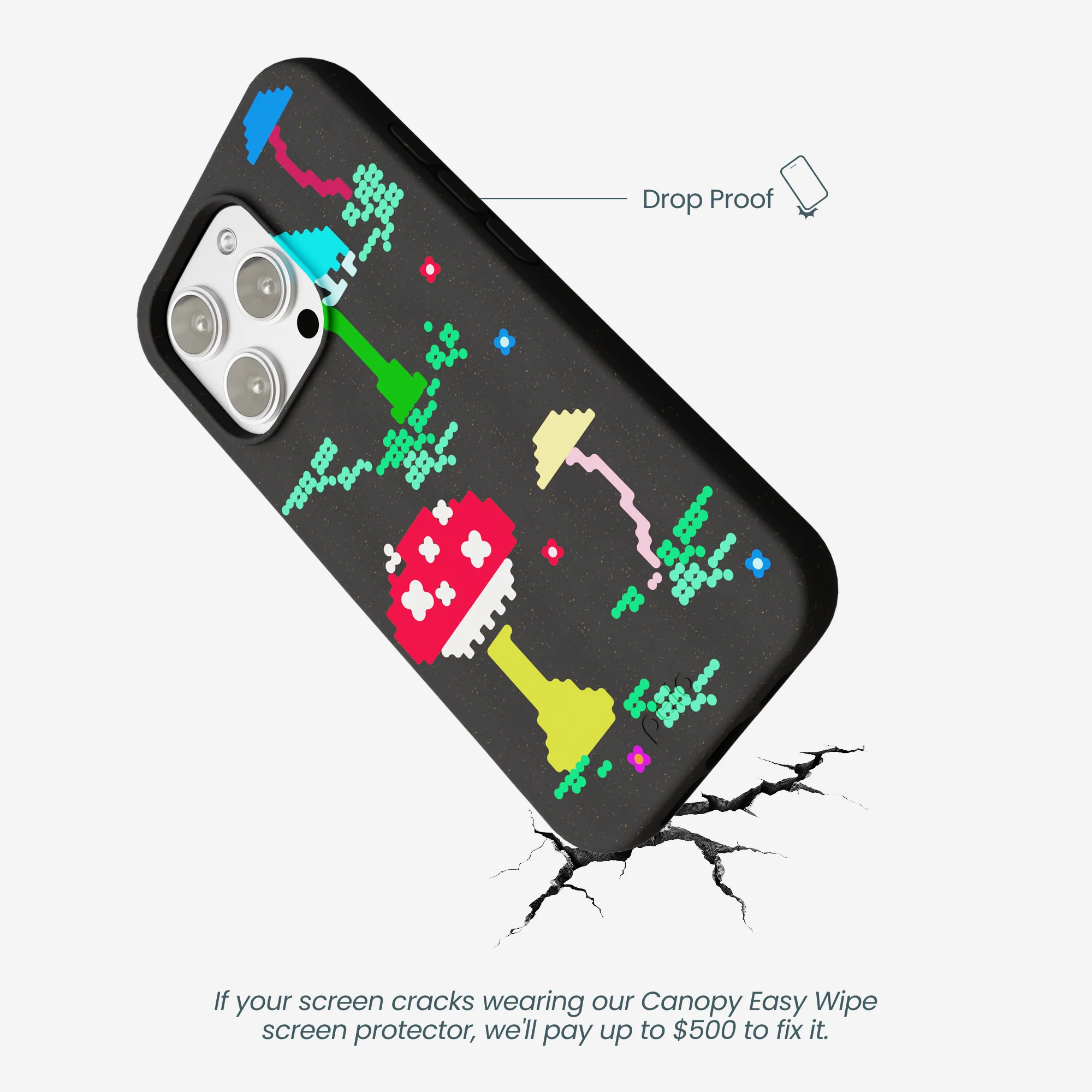 Black Byte Bloom iPhone 16 Pro Max Case - Image 5