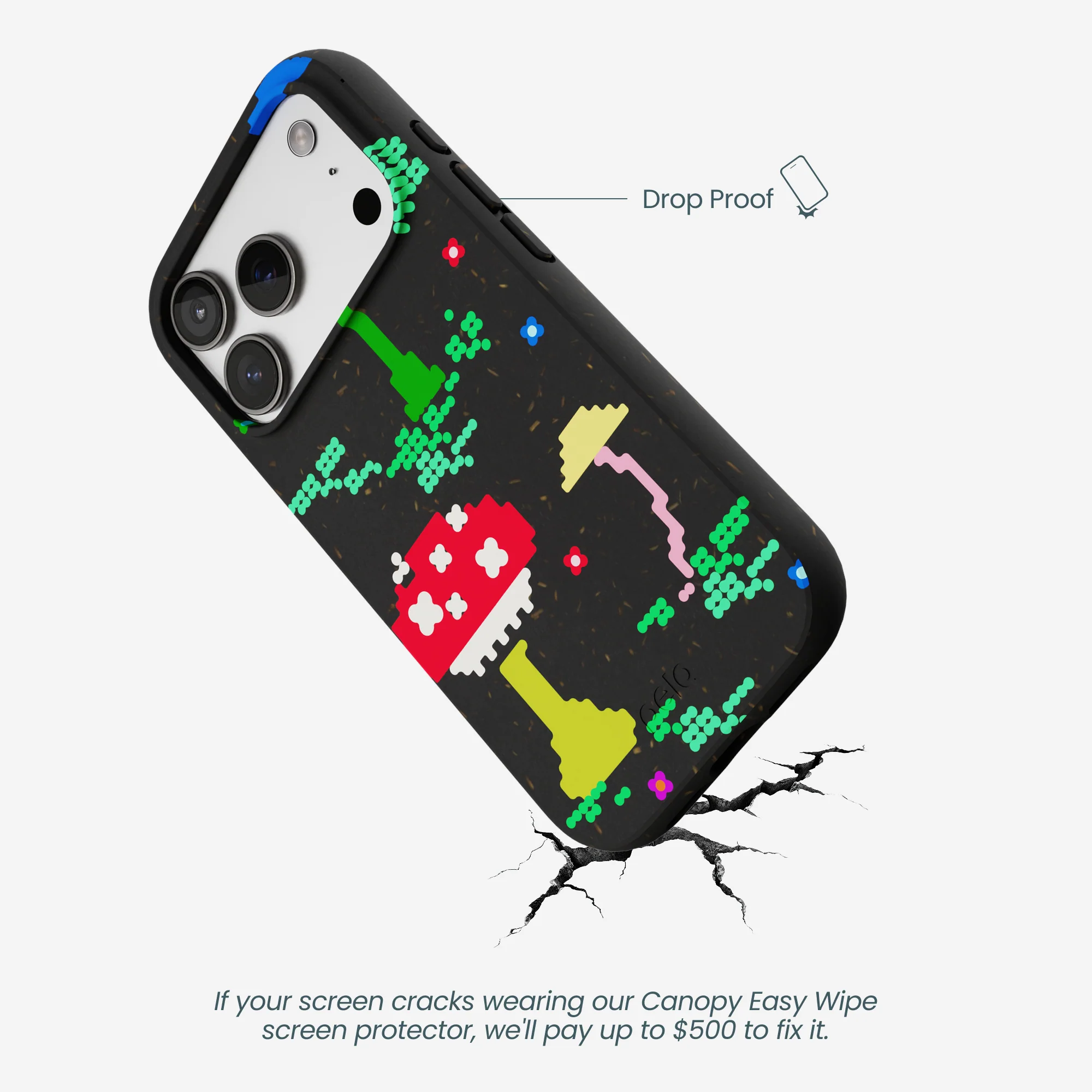 Black Byte Bloom iPhone 17 Pro Case - Image 5