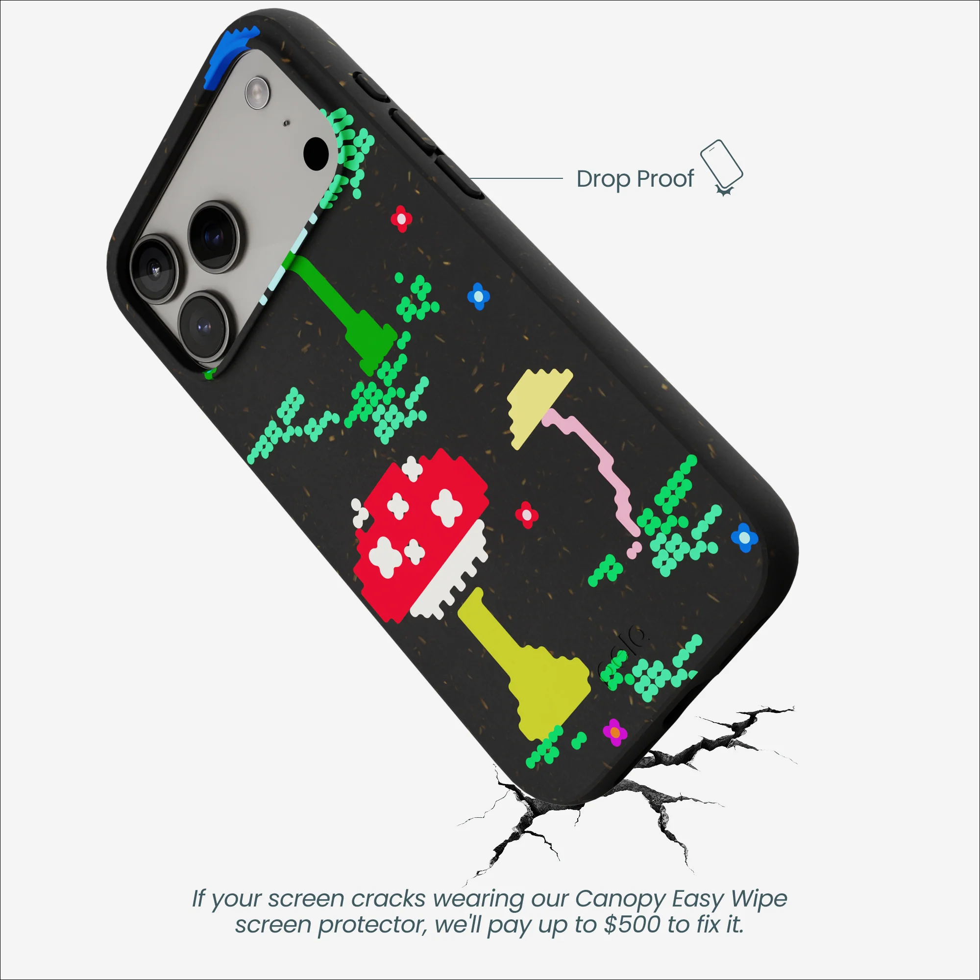 Black Byte Bloom iPhone 17 Pro Max Case - Image 5