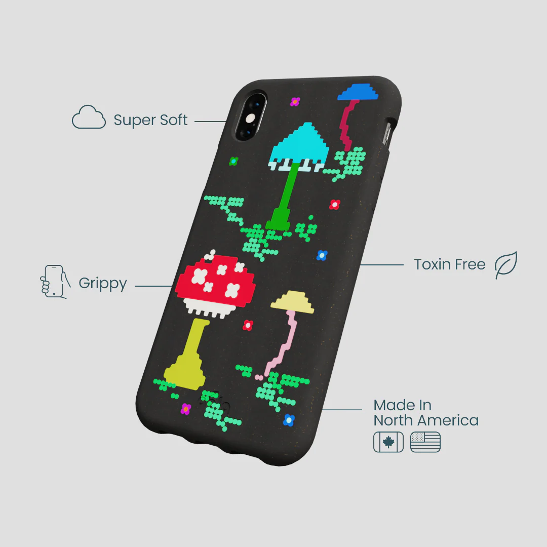 Black Byte Bloom iPhone XR Case - Image 4