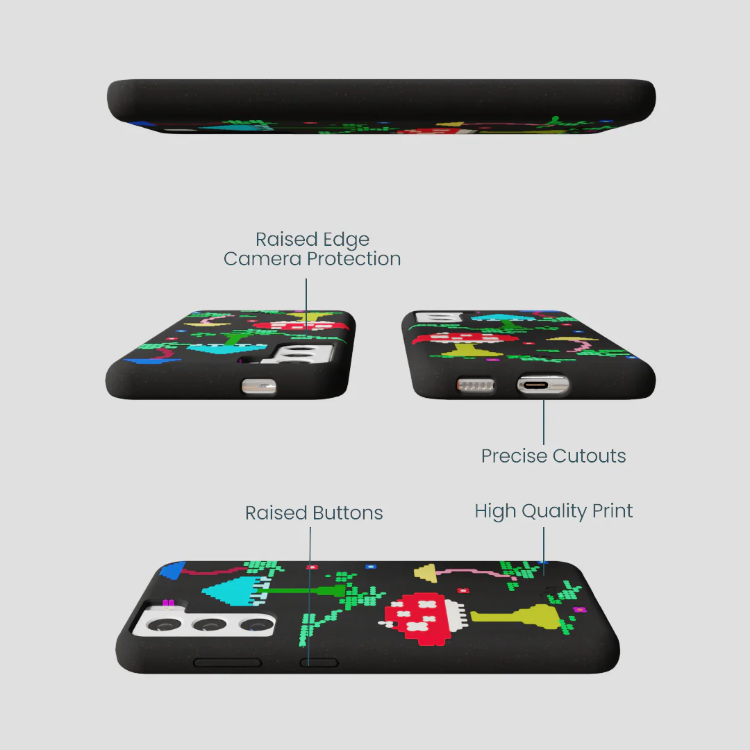 Black Byte Bloom Samsung Galaxy S21 Case - Image 3