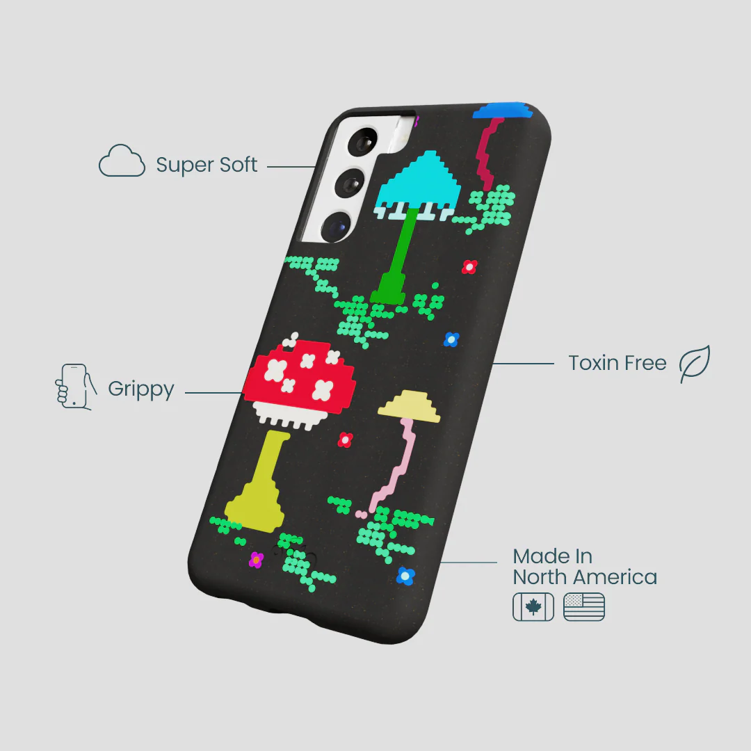 Black Byte Bloom Samsung Galaxy S22 Case - Image 4