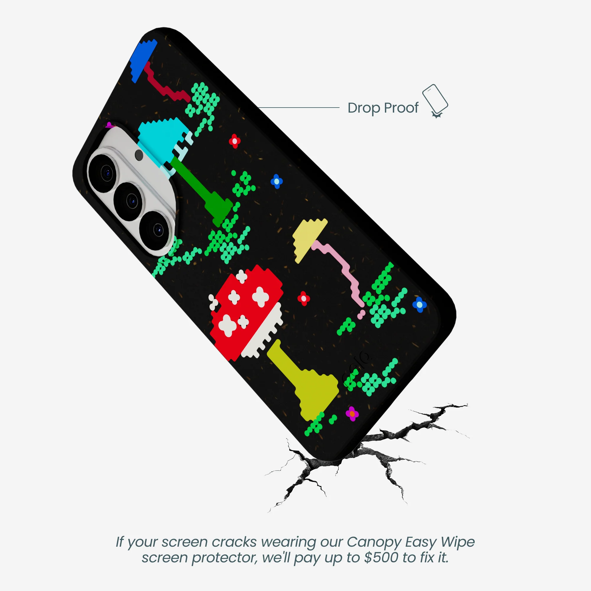 Black Byte Bloom Samsung Galaxy S26 Case - Image 4
