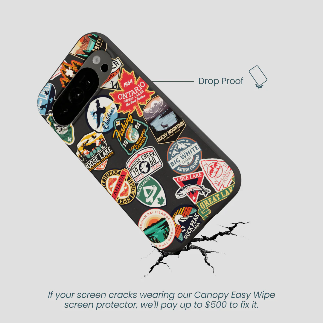 Black Canadian Stickers Google Pixel 10/10 Pro Case - Image 5
