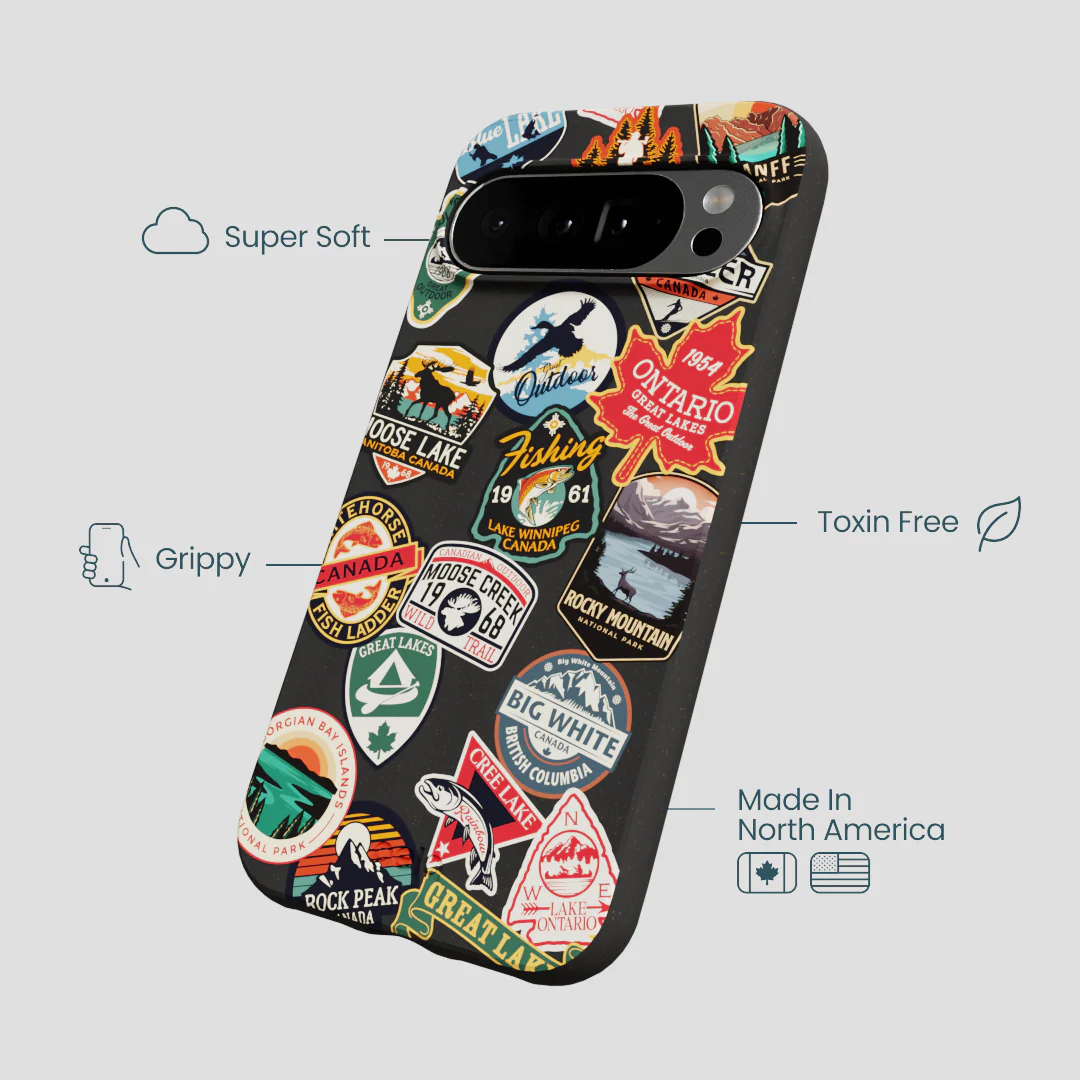 Black Canadian Stickers Google Pixel 10 Pro XL Case - Image 4