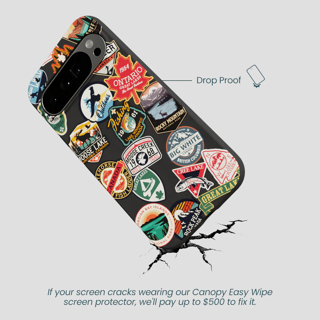 Black Canadian Stickers Google Pixel 10 Pro XL Case - Image 5
