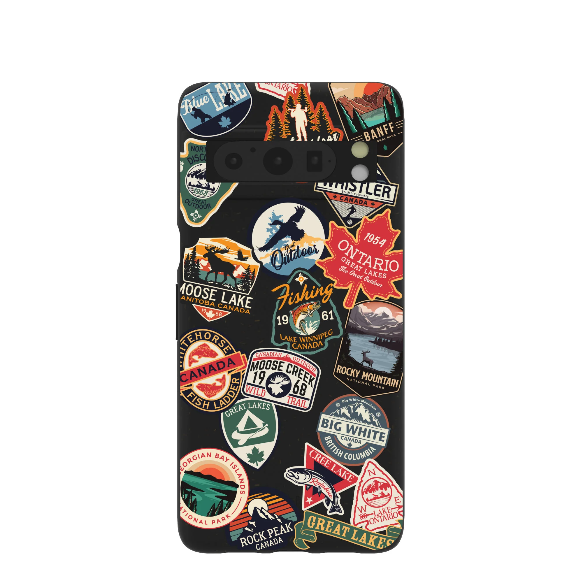 Black Canadian Stickers Google Pixel 8 Pro Case