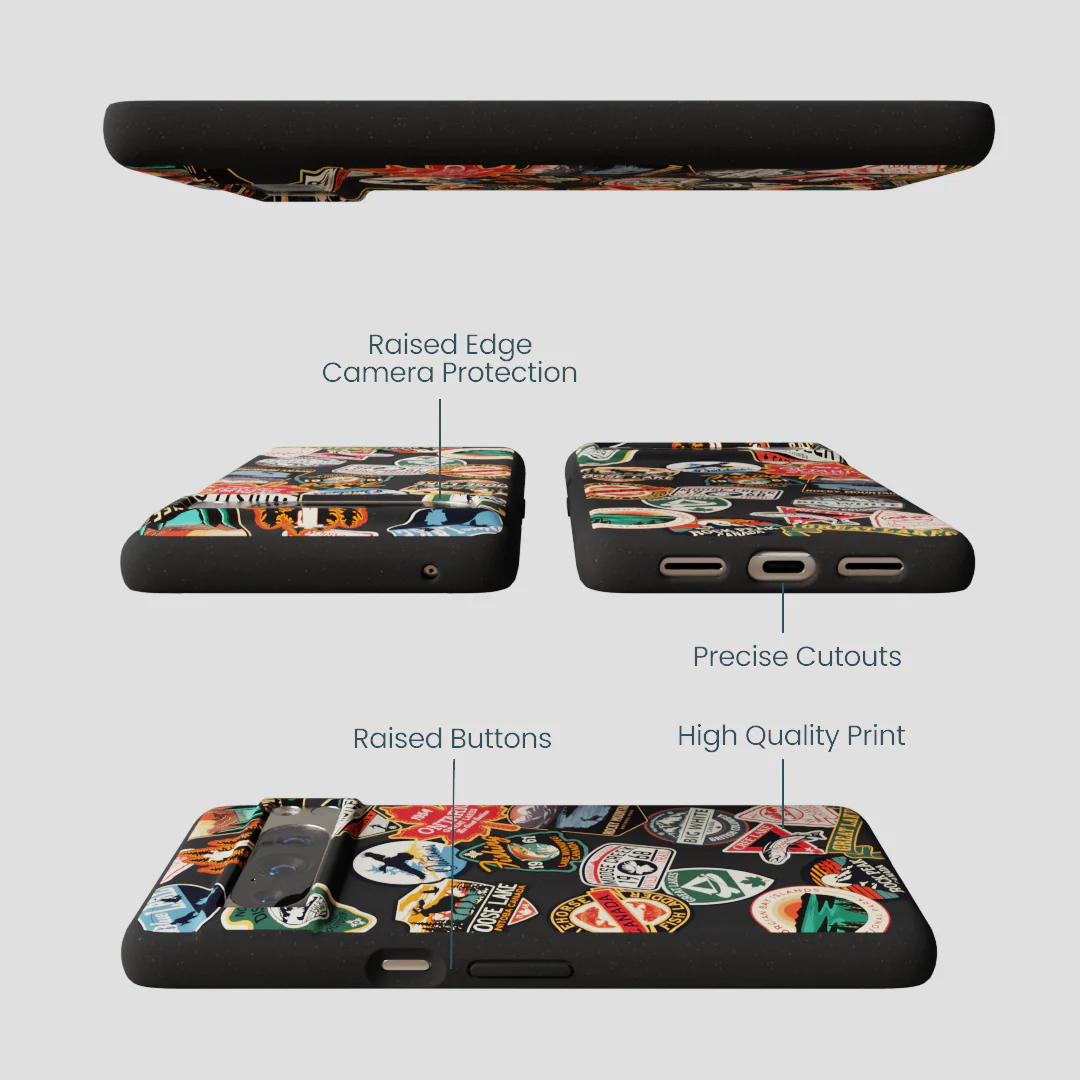 Black Canadian Stickers Google Pixel 8 Pro Case - Image 3
