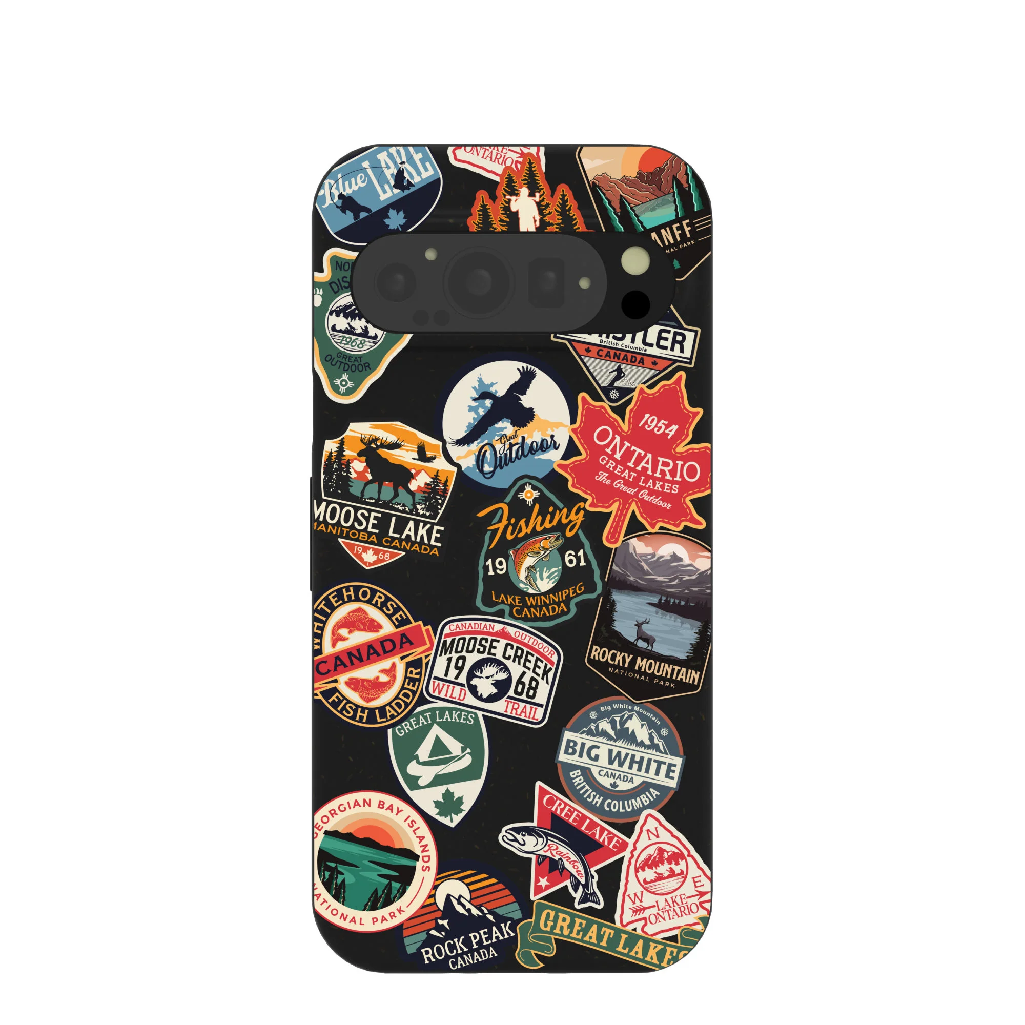 Black Canadian Stickers Google Pixel 9/9 Pro Case