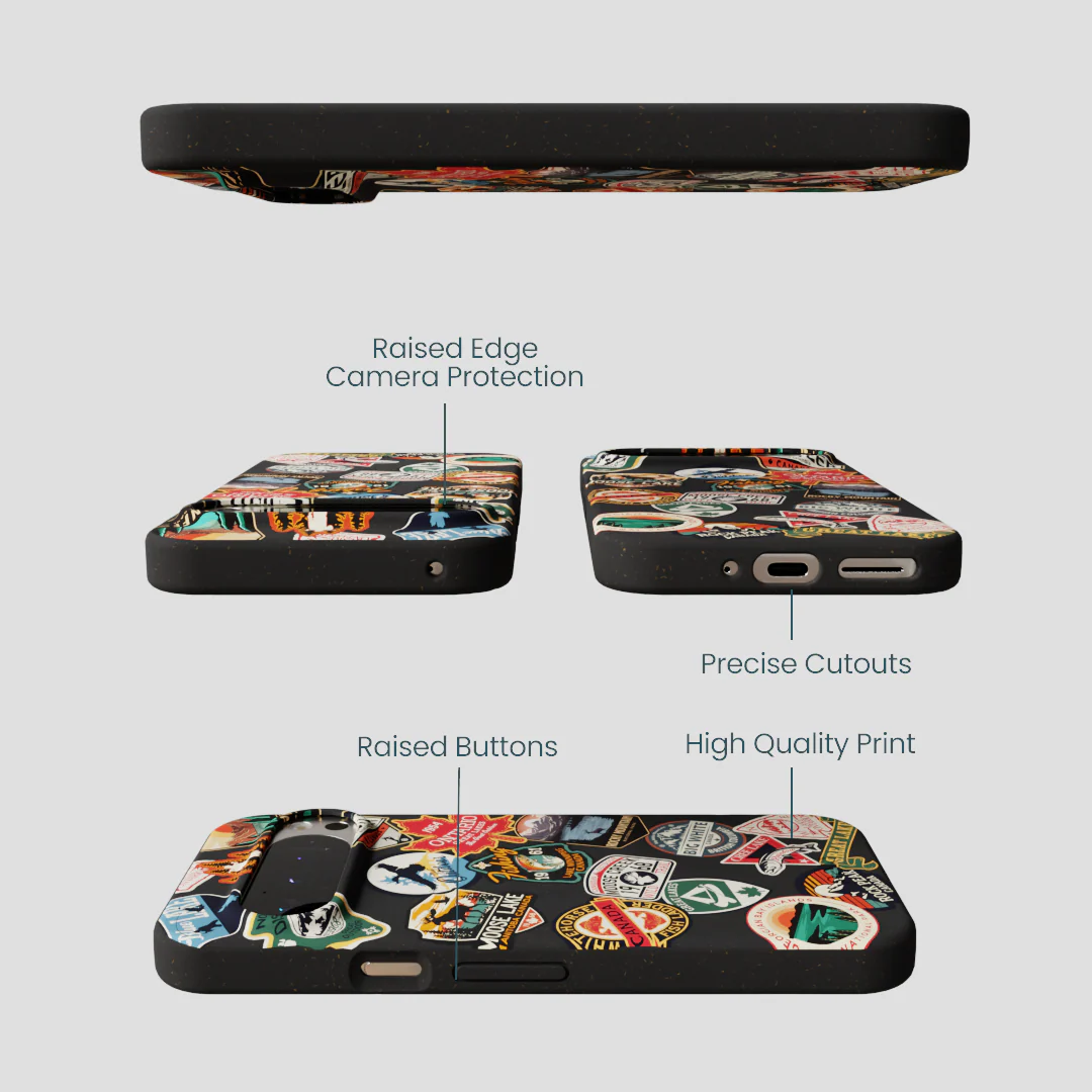 Black Canadian Stickers Google Pixel 9/9 Pro Case - Image 3