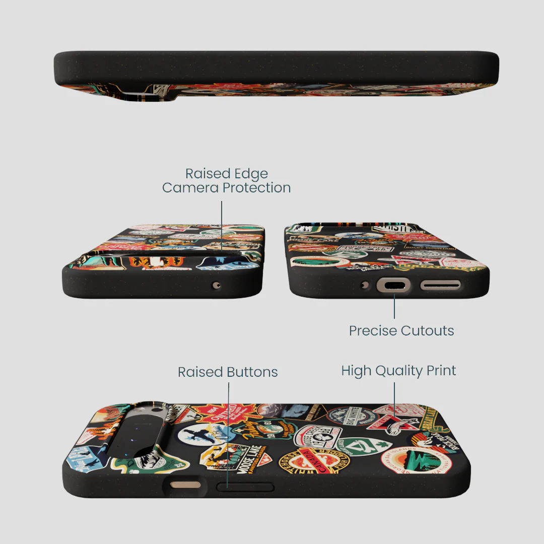 Black Canadian Stickers Google Pixel 9 Pro XL Case - Image 3