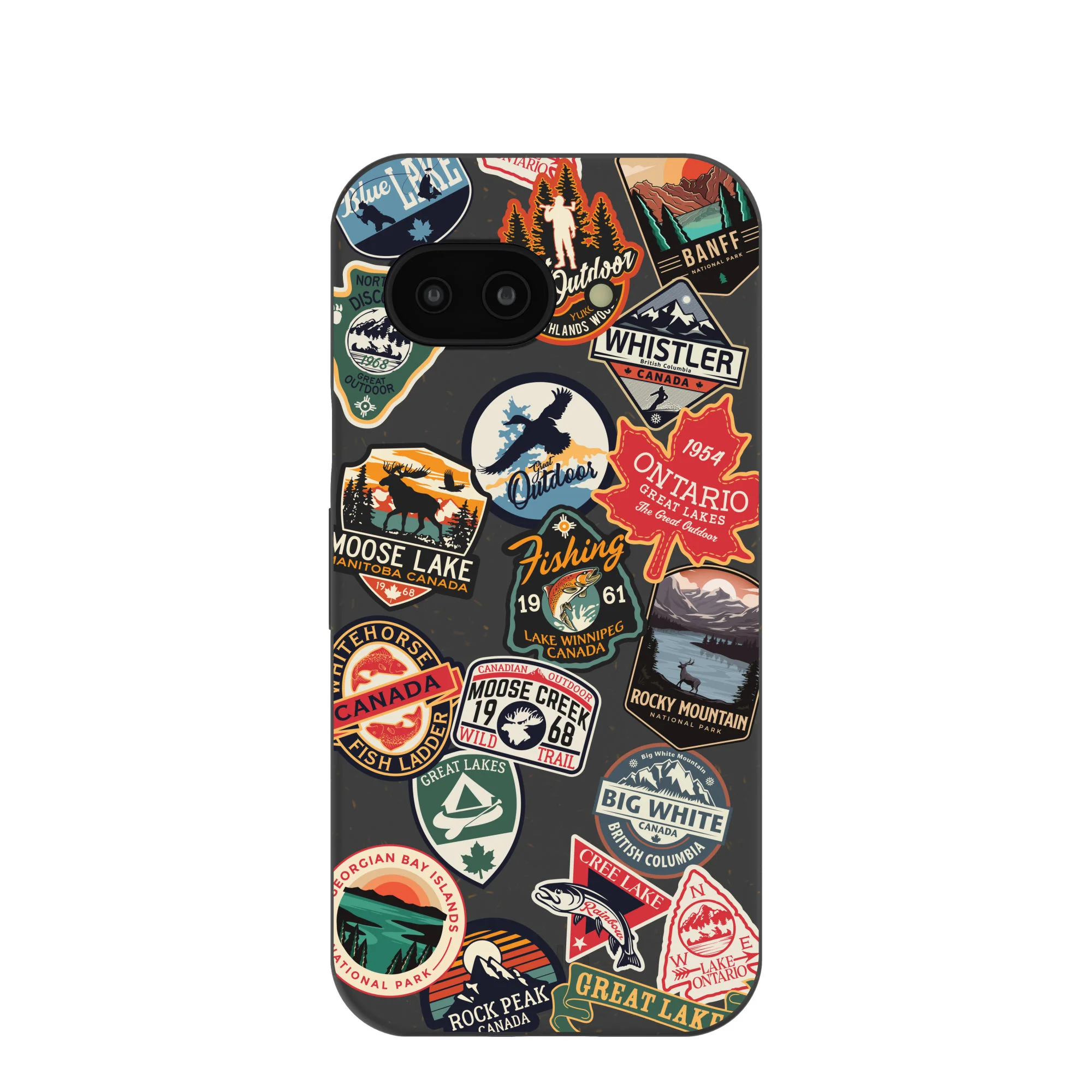 Black Canadian Stickers Google Pixel 9a Case