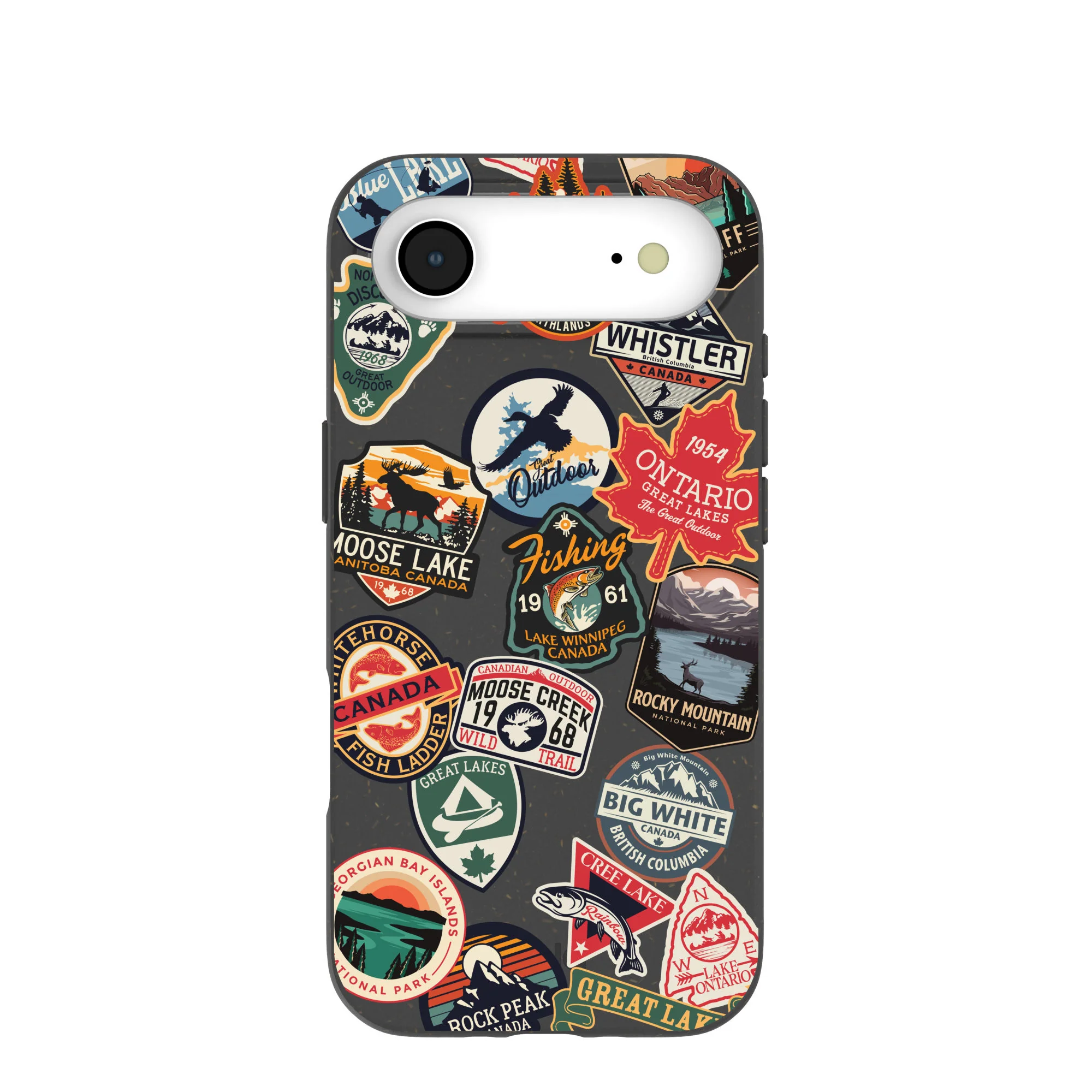 Black Canadian Stickers iPhone Air Case