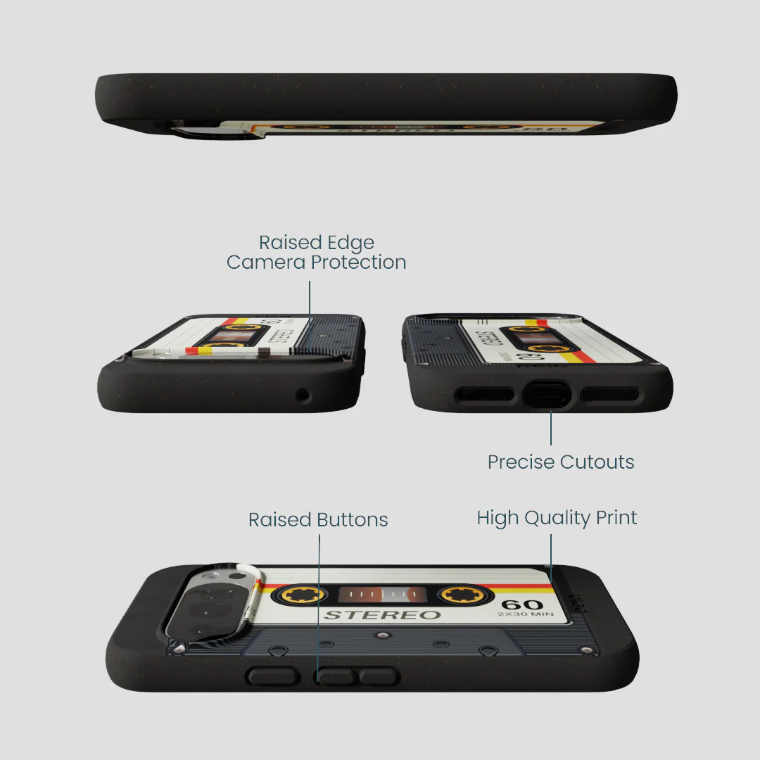 Black Cassette Google Pixel 10/10 Pro Case - Image 3