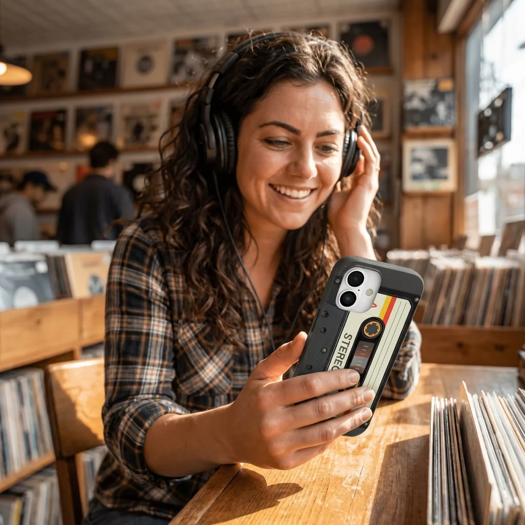 Black Cassette Google Pixel 10a Case - Image 5