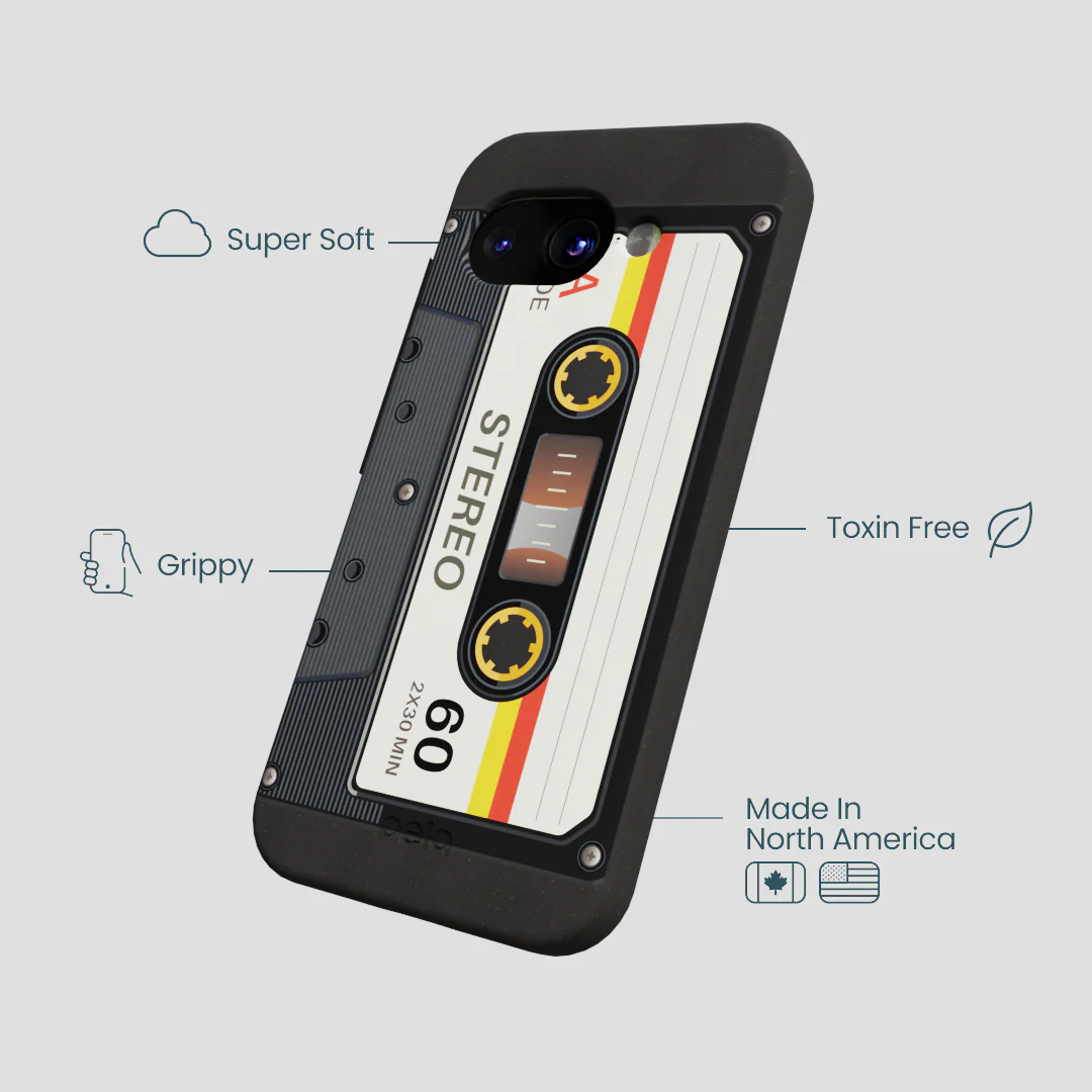 Black Cassette Google Pixel 9a Case - Image 4