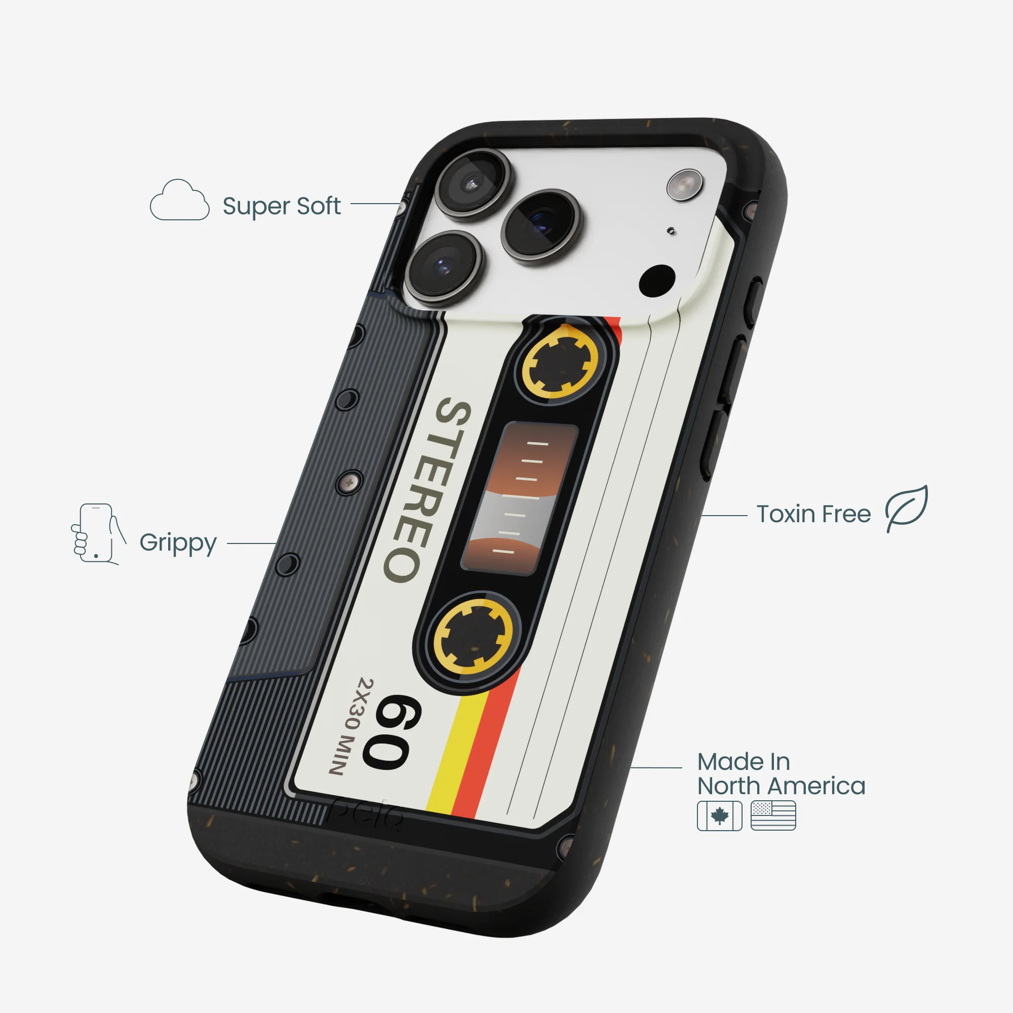 Black Cassette iPhone 17 Pro Case - Image 4