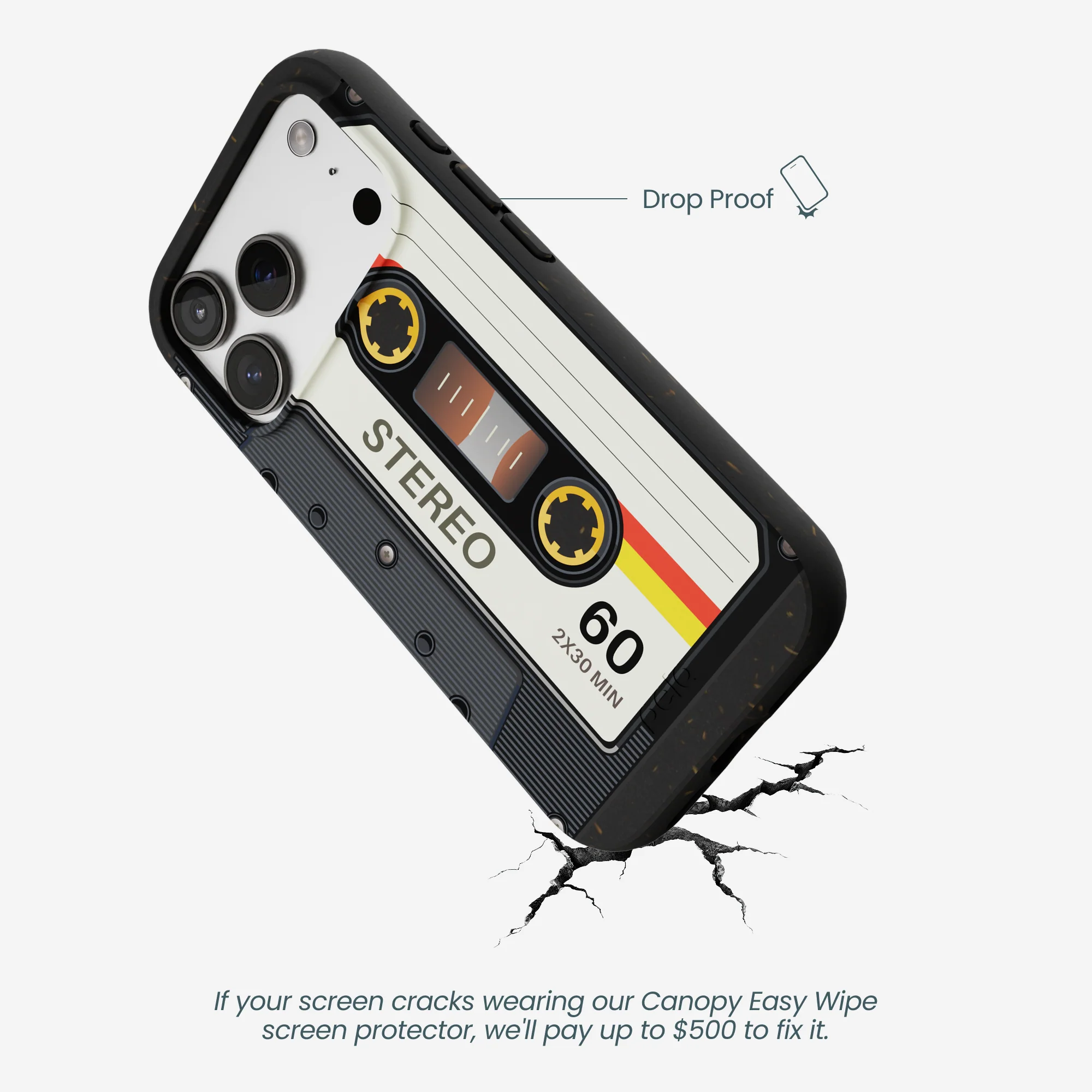 Black Cassette iPhone 17 Pro Case - Image 5
